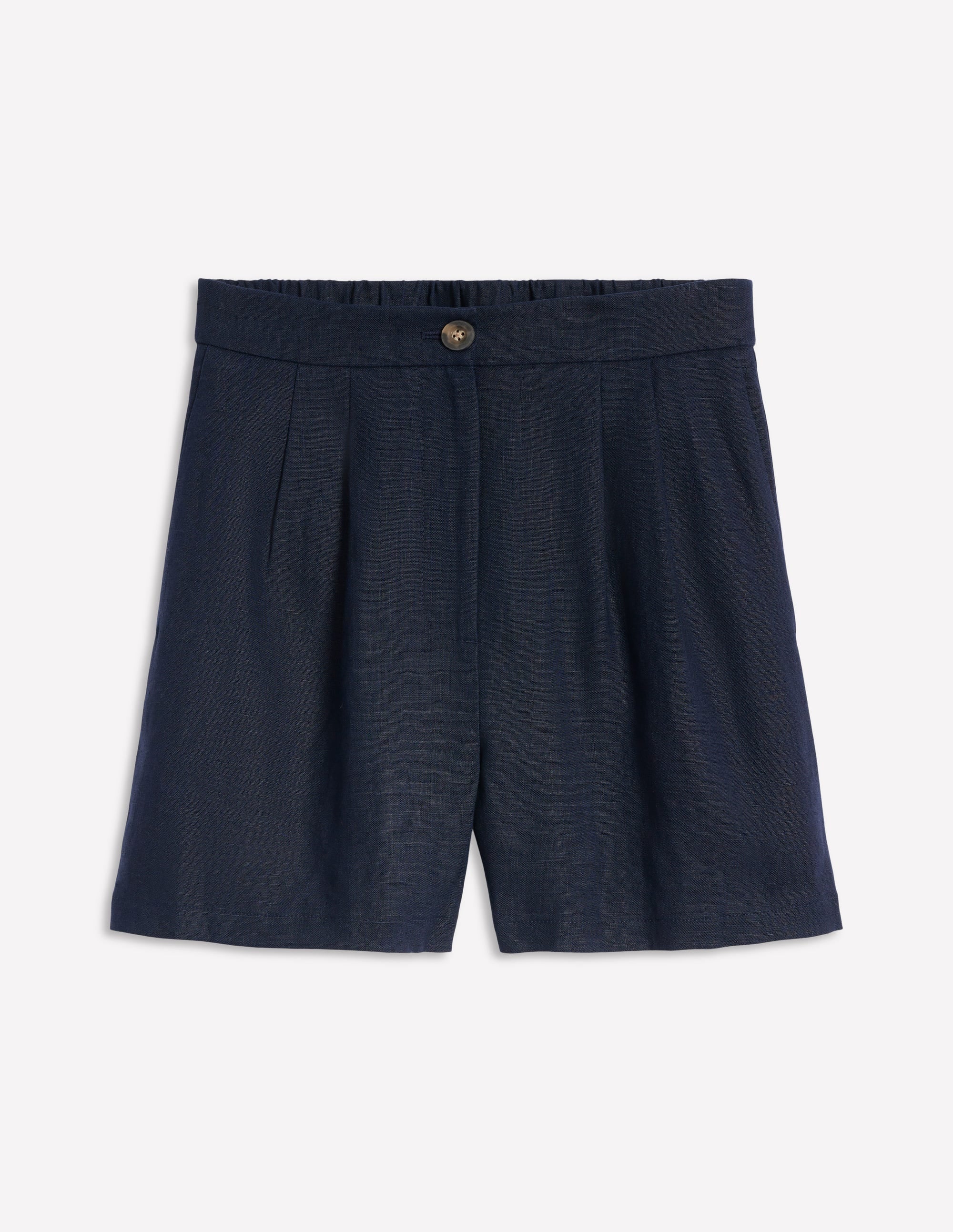 Dulwich Linen Shorts-Navy - Image 6