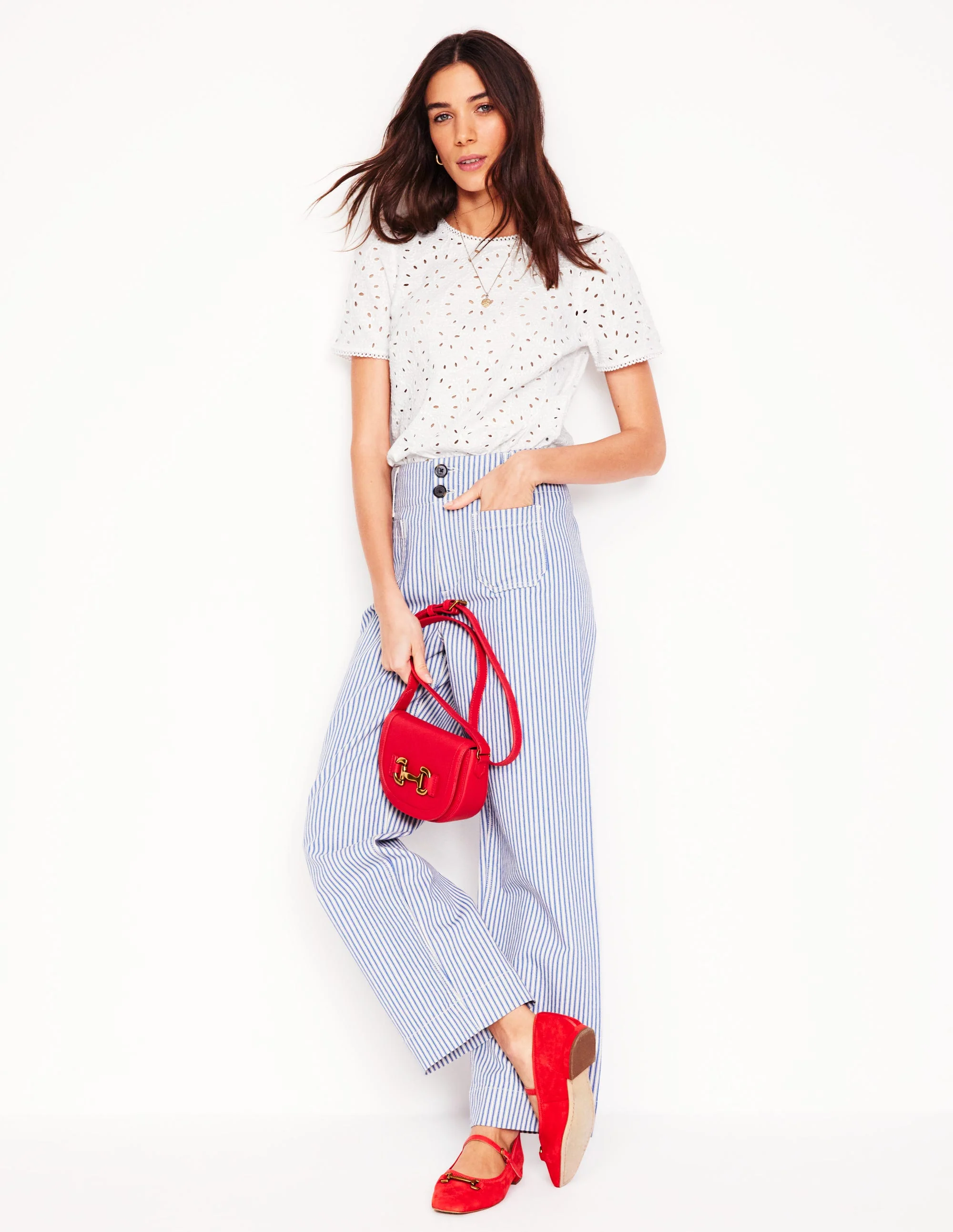 Edi Embroidered Top-White - Image 4