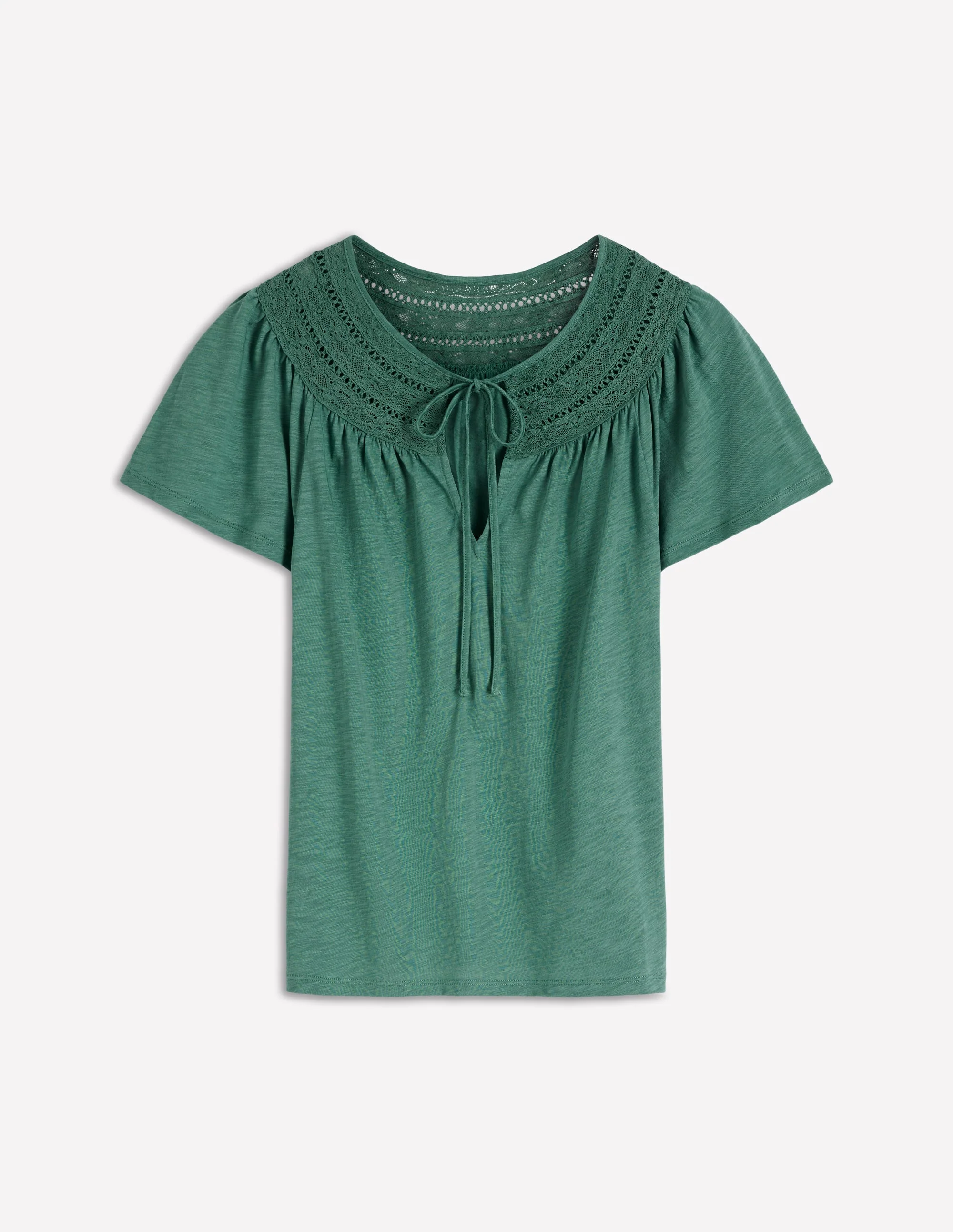 Edi Trim Detail T-shirt-Deep Sea - Image 5