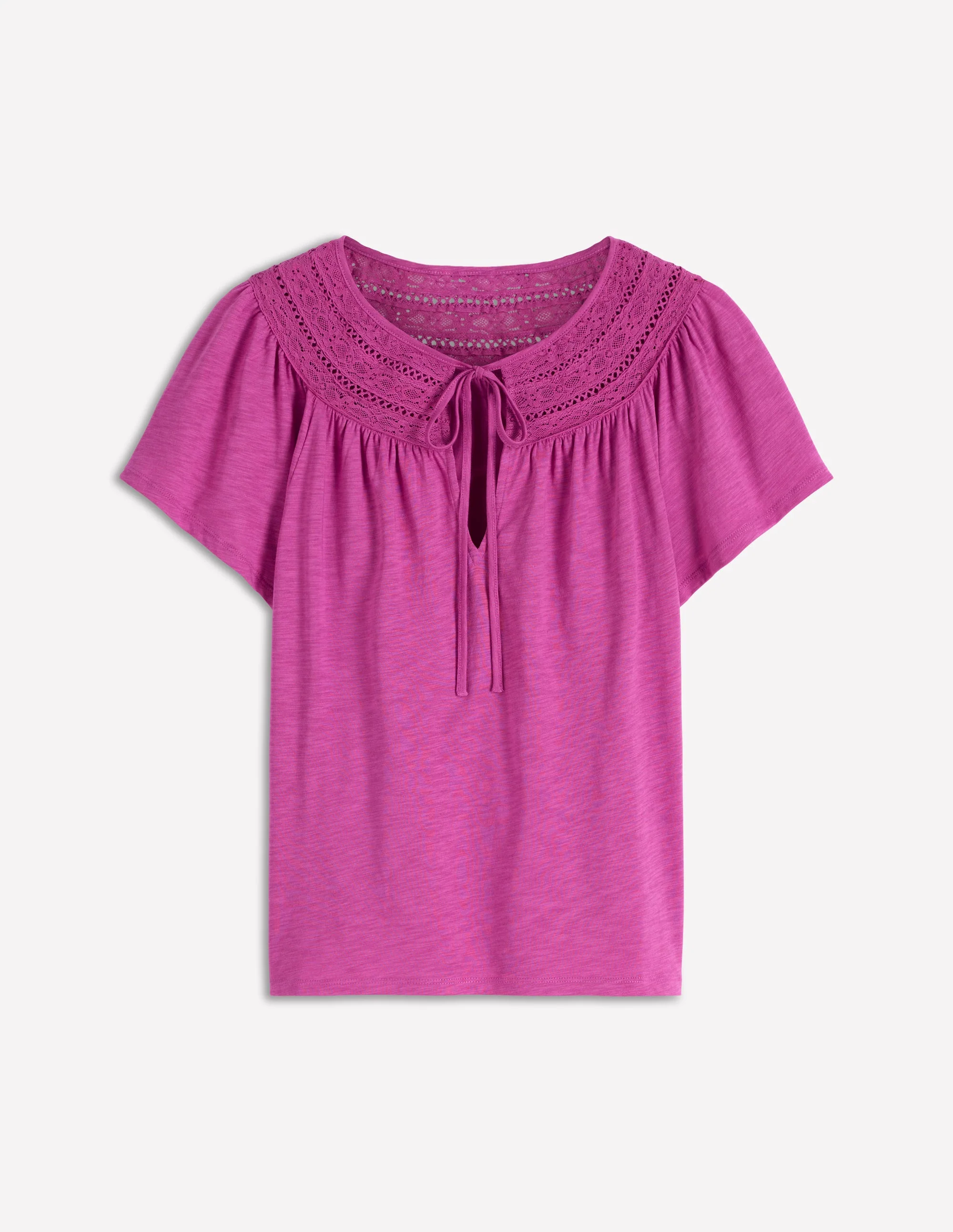 Edi Trim Detail T-shirt-Passion Flower - Image 5