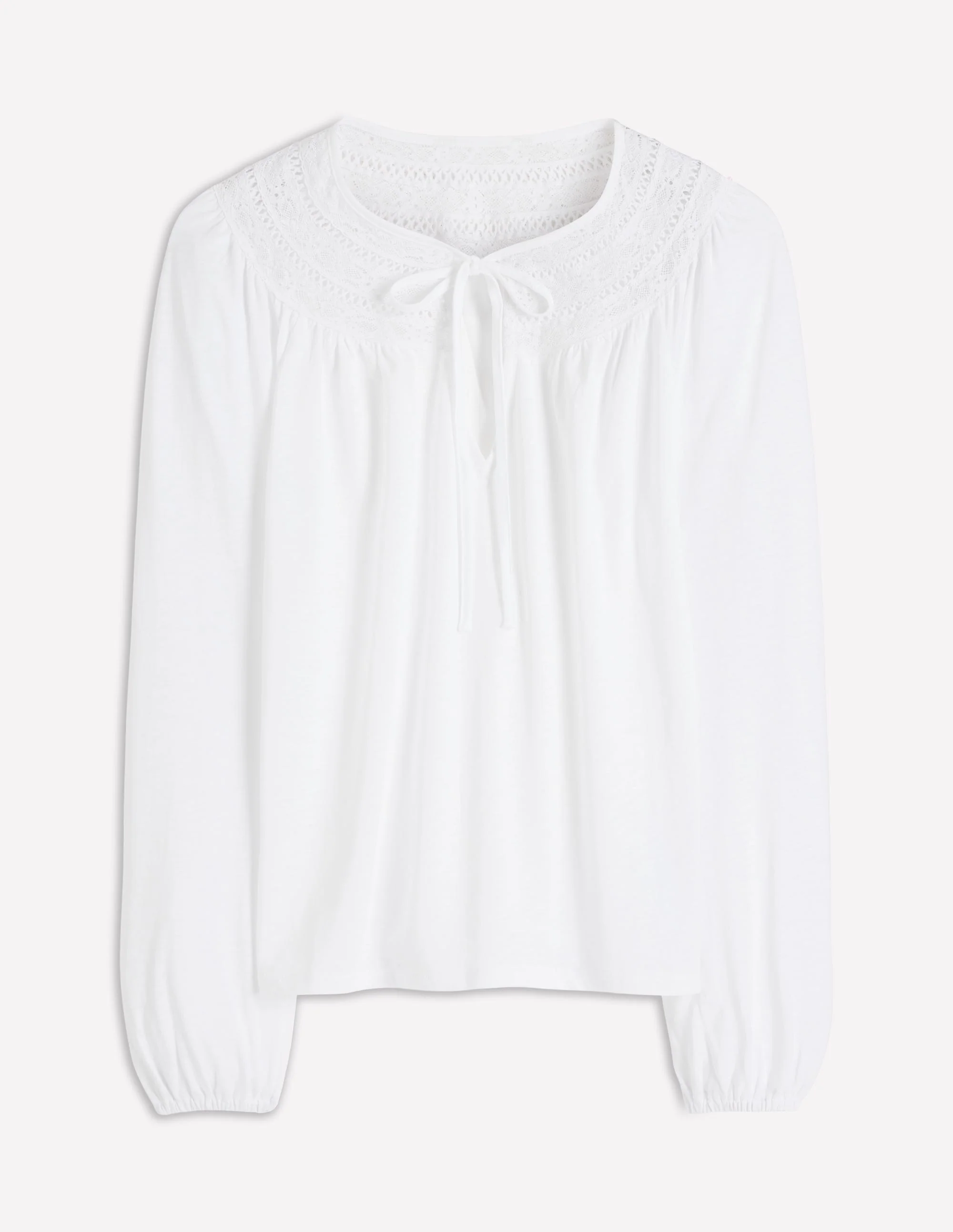 Edi Trim Detail Top-White - Image 5