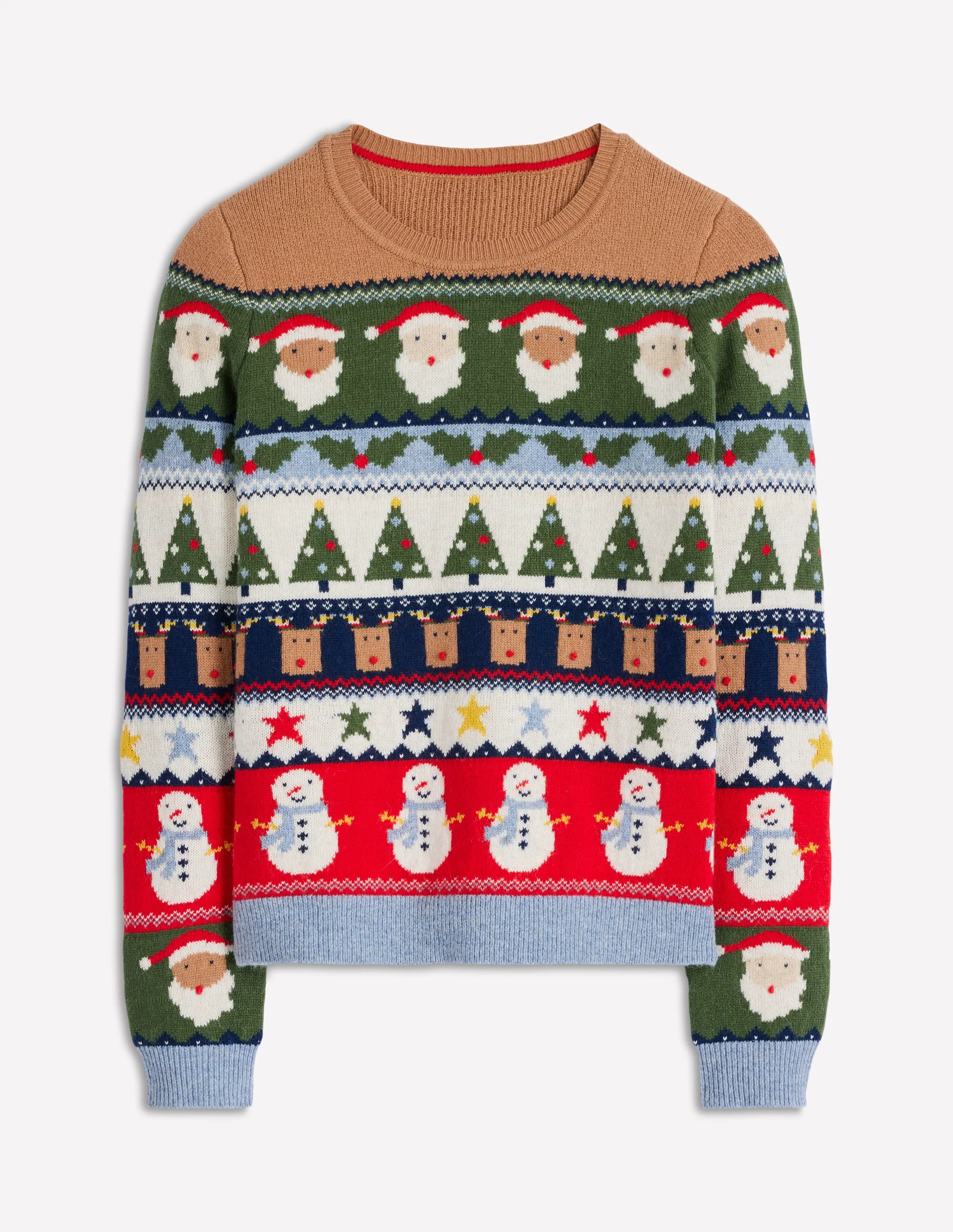 Edie Fair Isle Jumper-Multi, Christmas Fair Isle - Image 6