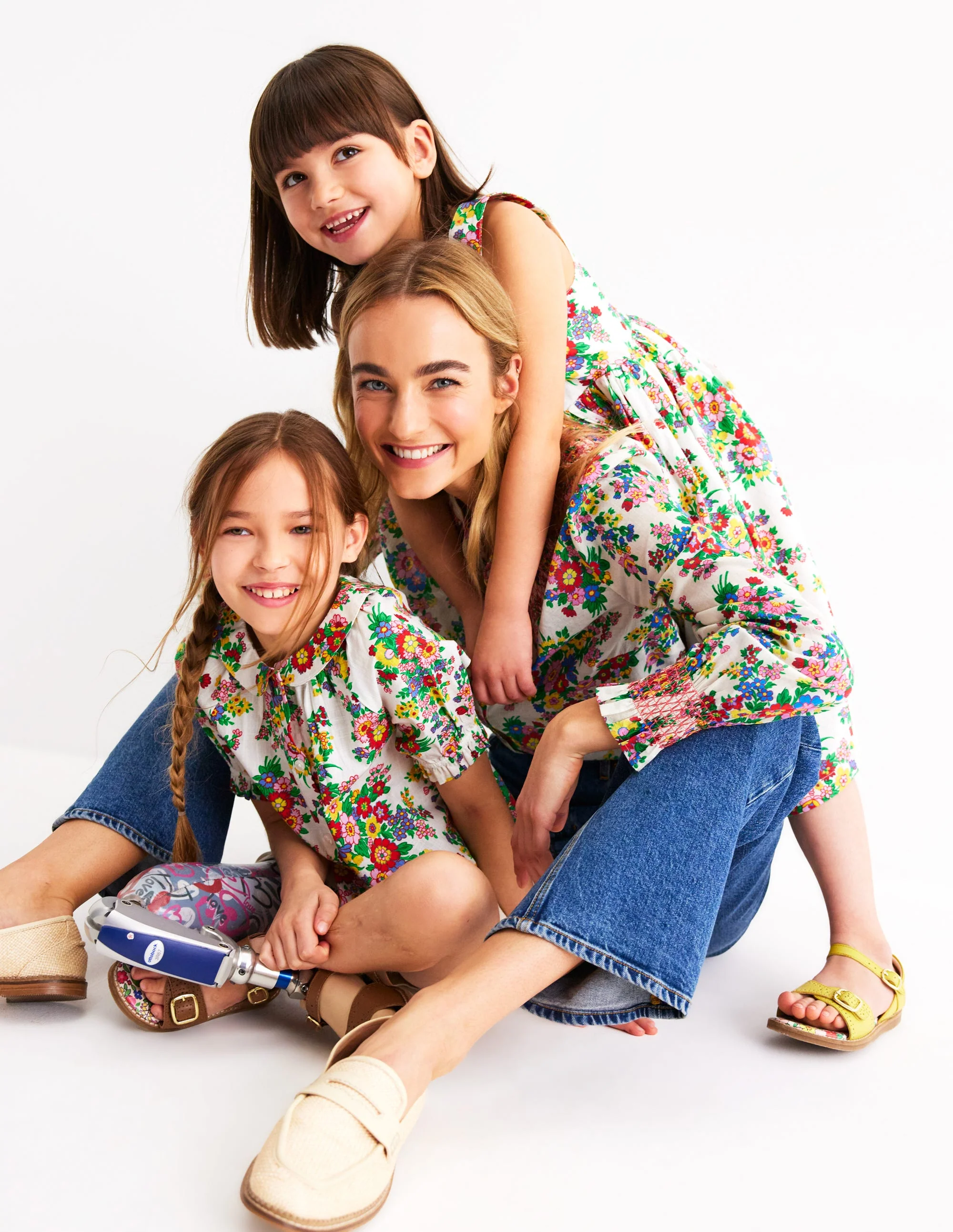 Effie Smocked Blouse-Multi, Bouquet Cluster - Image 7