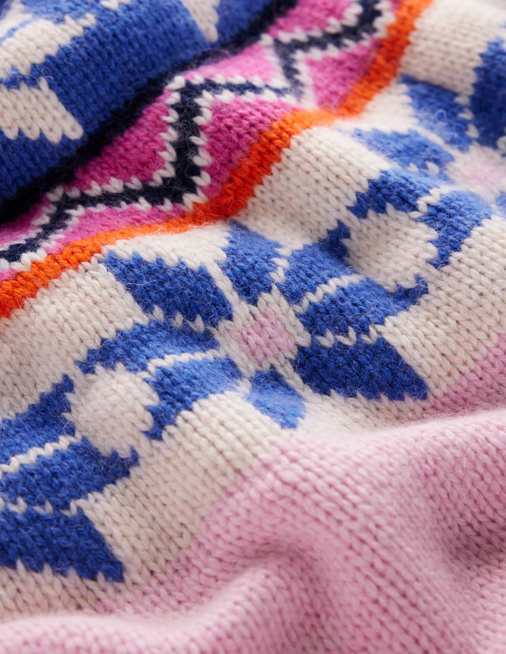 Eleanor Fair Isle Jumper-Meadowsweet Pink - Image 9