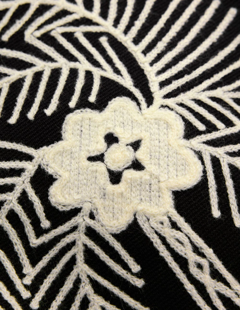Elena Stand Neck Jacket-Black Embroidery - Image 7