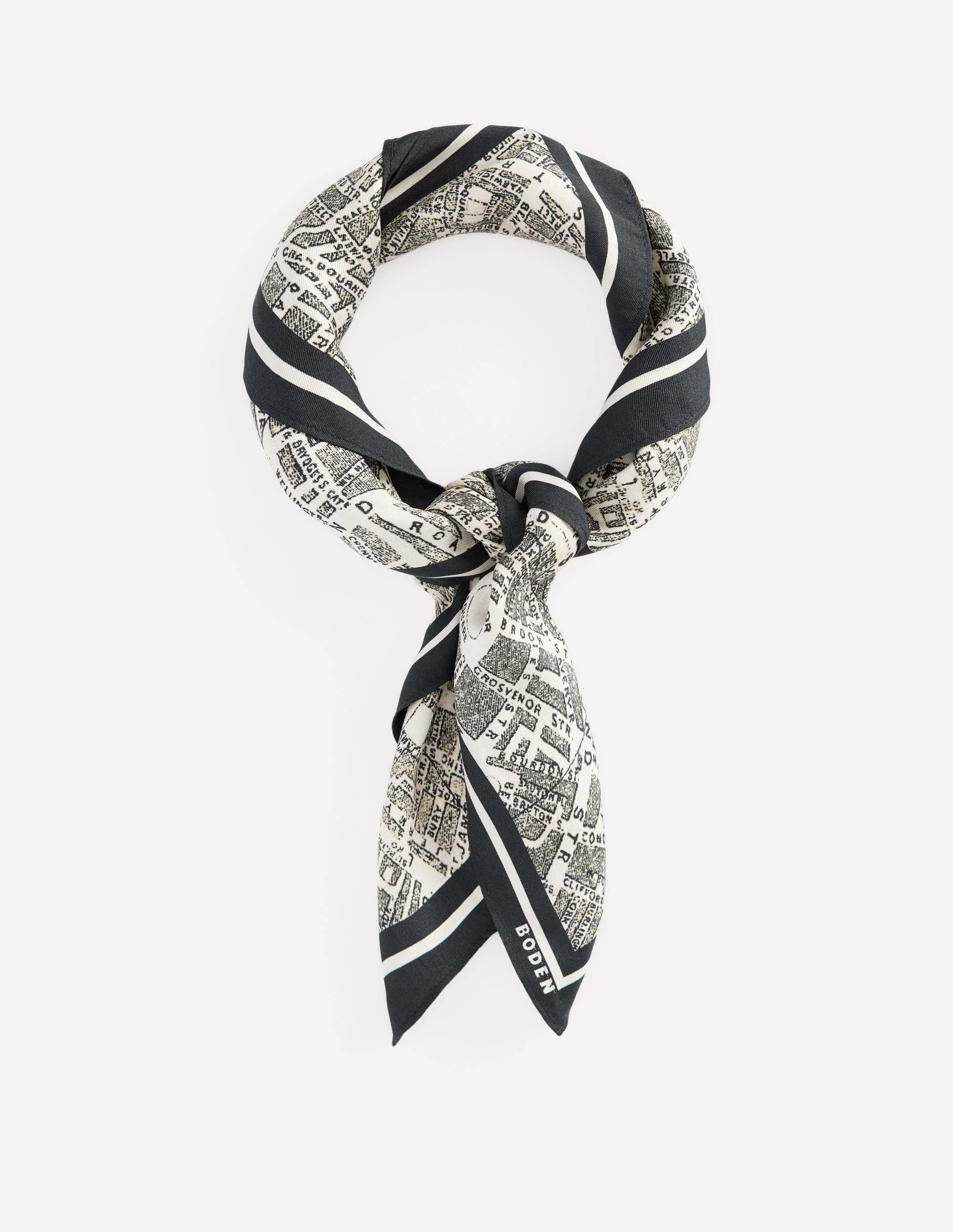Elisabeth Silk Square Scarf-Map Of London