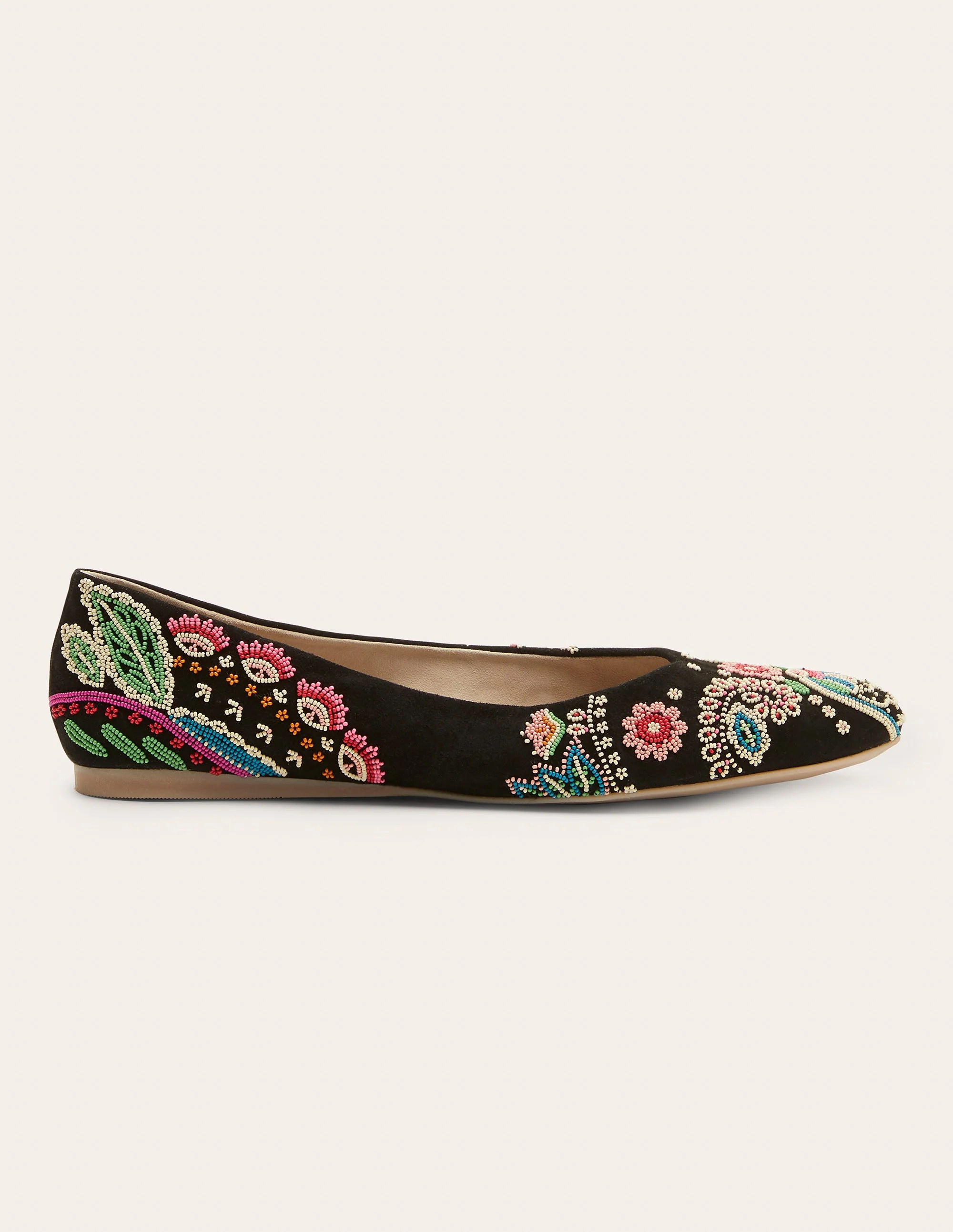Embellished Ballerinas-Black Multi - Image 2