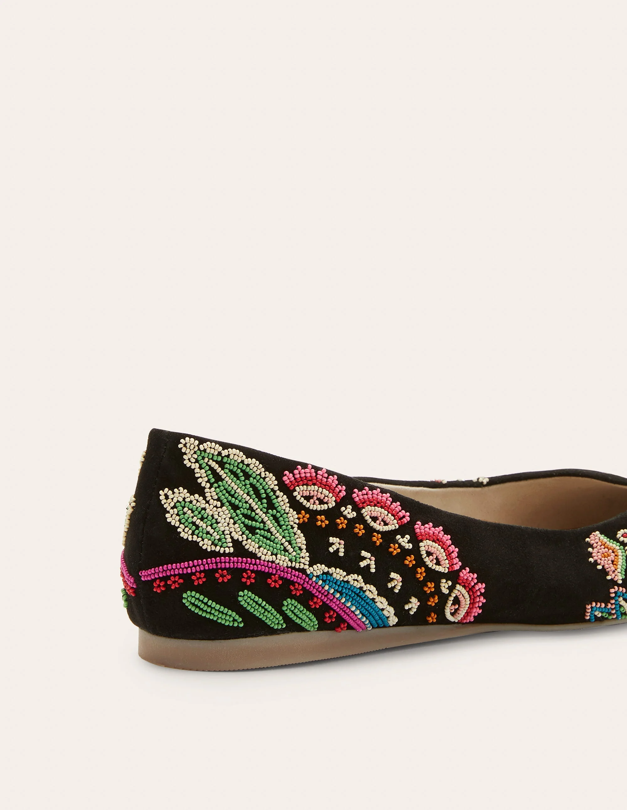 Embellished Ballerinas-Black Multi - Image 3