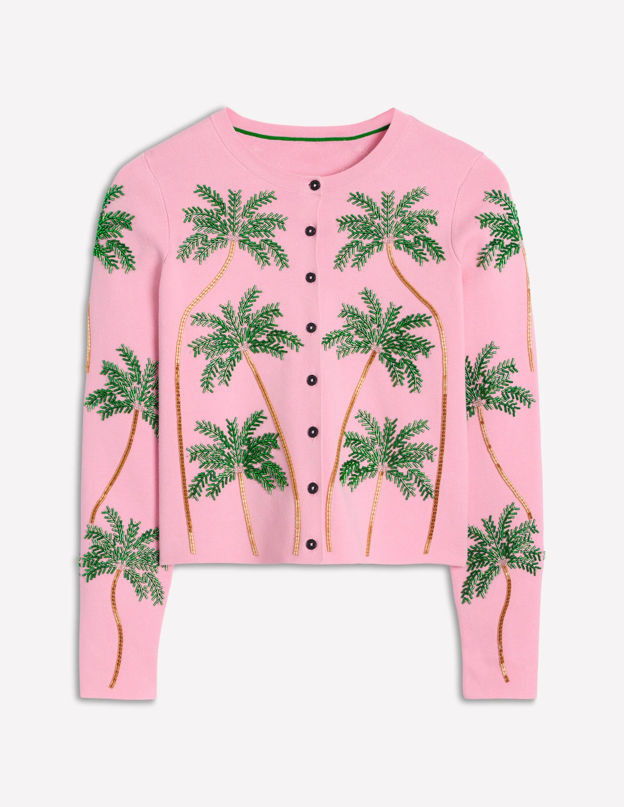 Embellished Cardigan-Soft Pink - Image 6