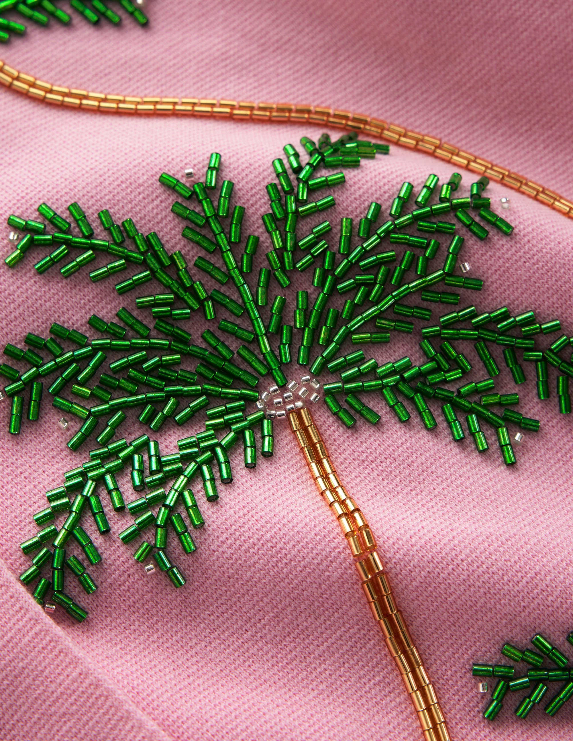 Embellished Cardigan-Soft Pink - Image 7
