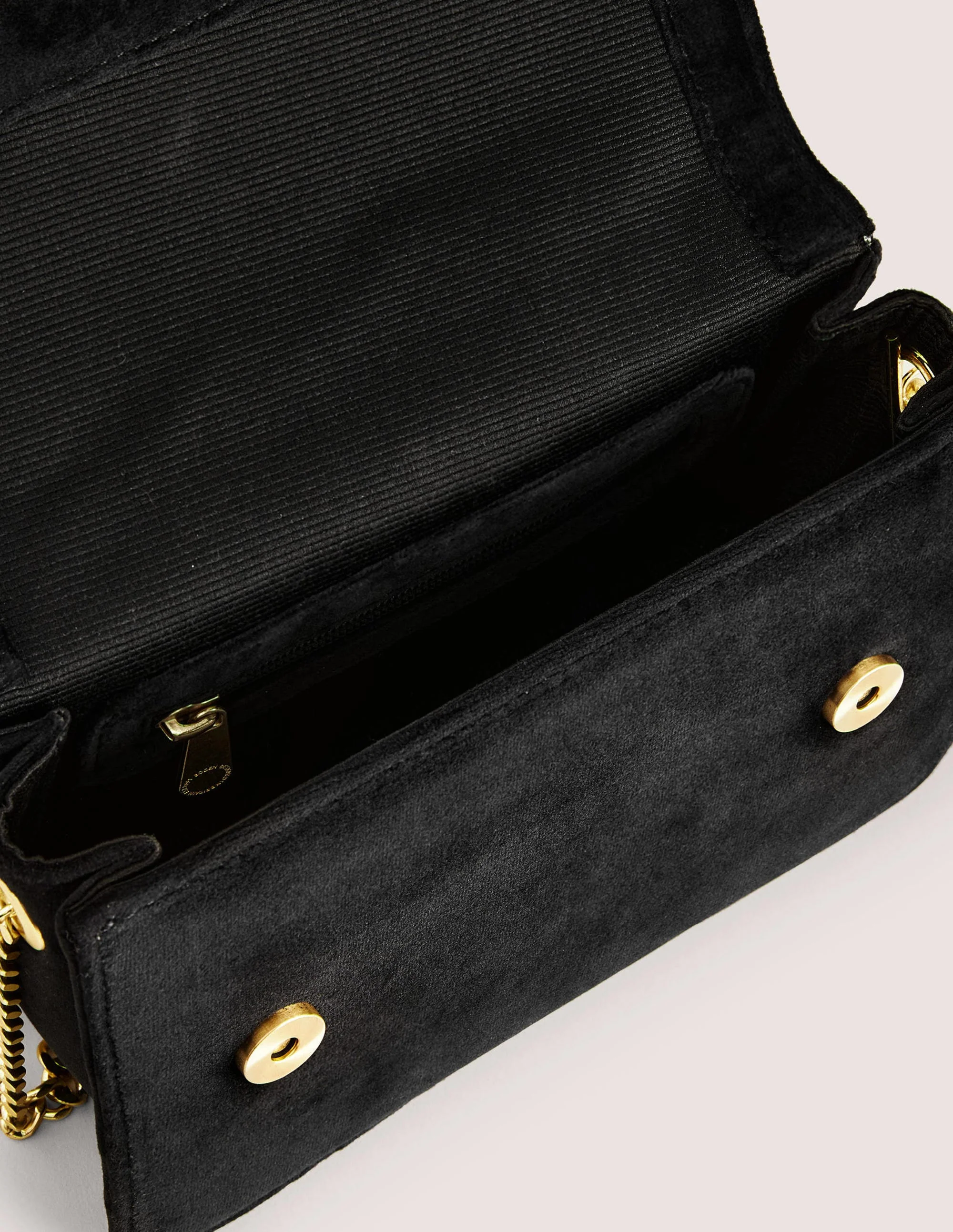 Embellished Velvet Bag-Black Bow - Image 3