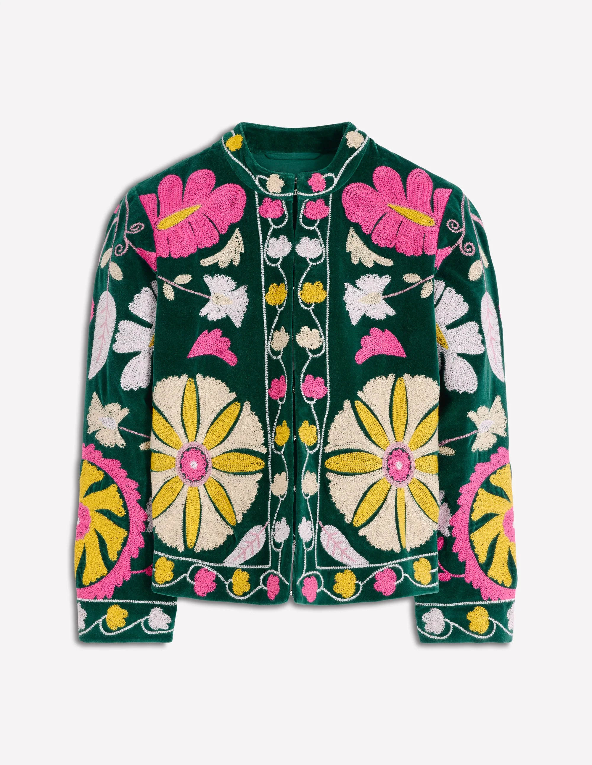 Embroidered Souvenir Jacket-Emerald Night Embroidery - Image 8