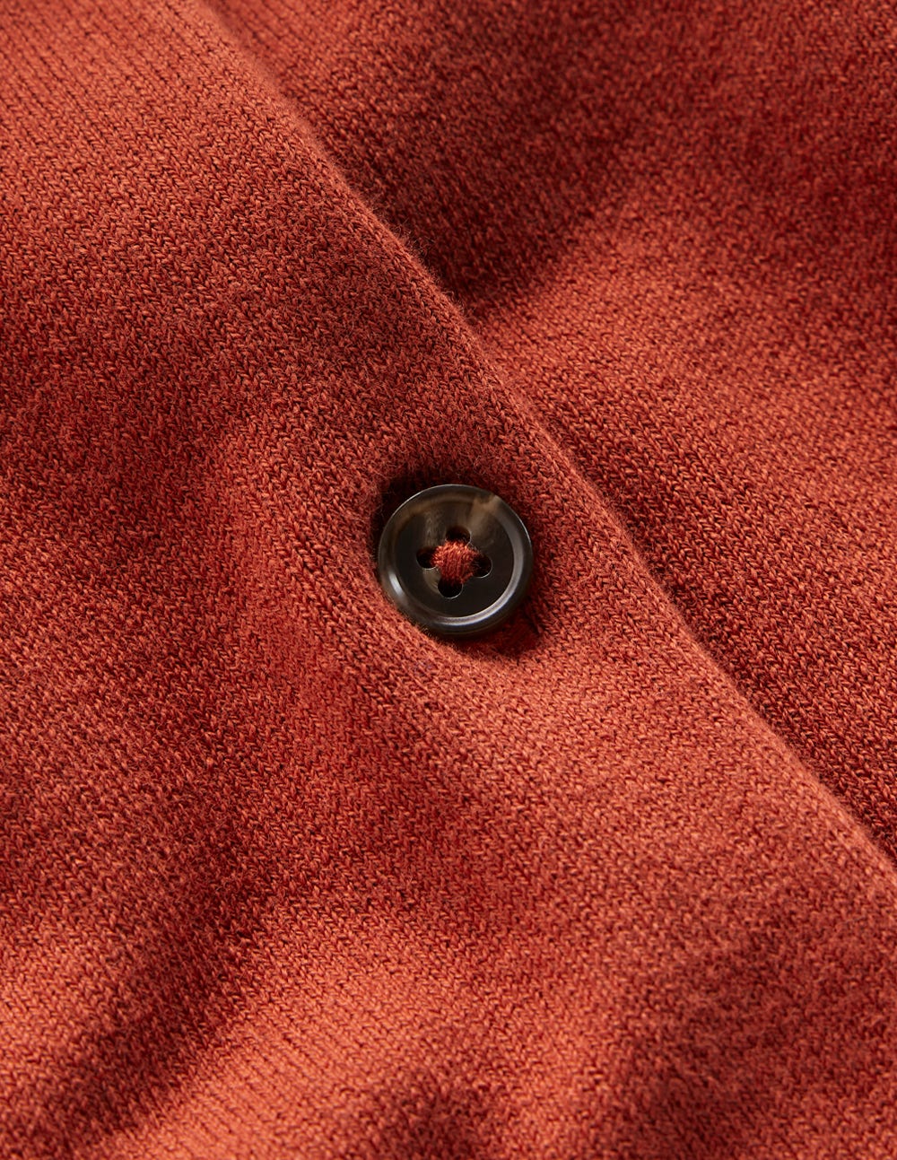 Emilia Cotton Crew Cardigan-Roasted Chestnut Brown - Image 6