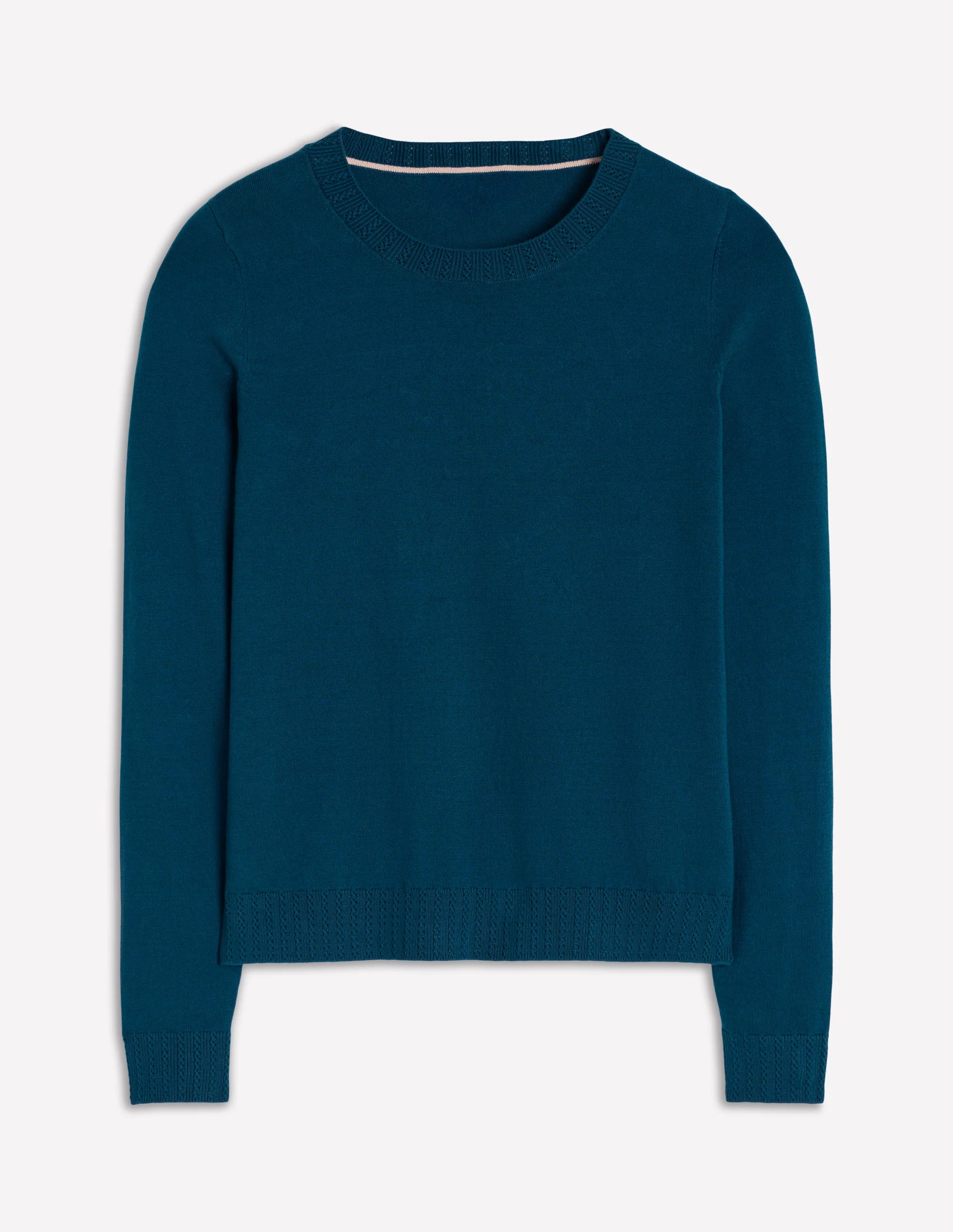 Emilia Cotton Crew Jumper-Harbour Blue - Image 5