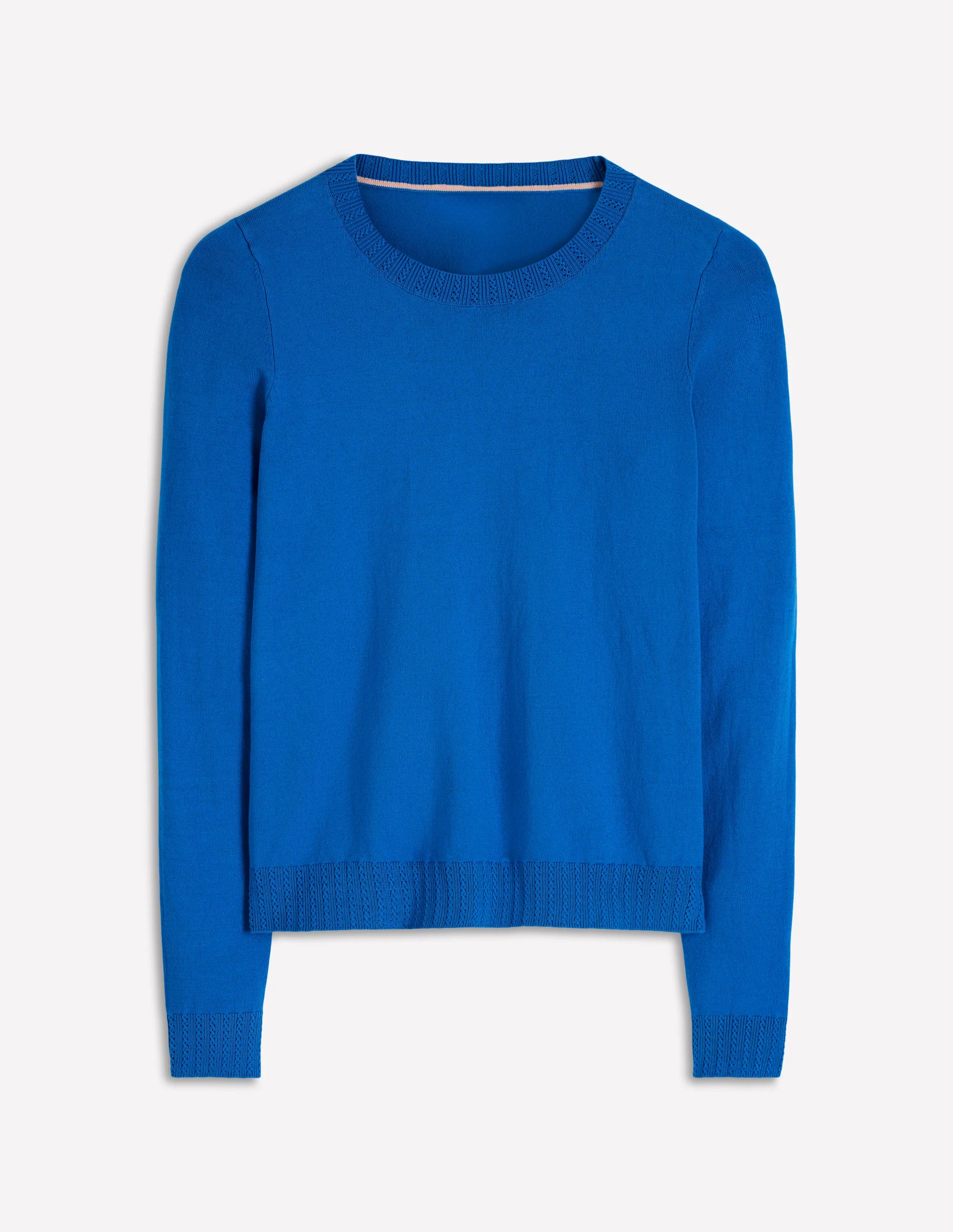 Emilia Cotton Crew Jumper-Kingfisher Blue - Image 6