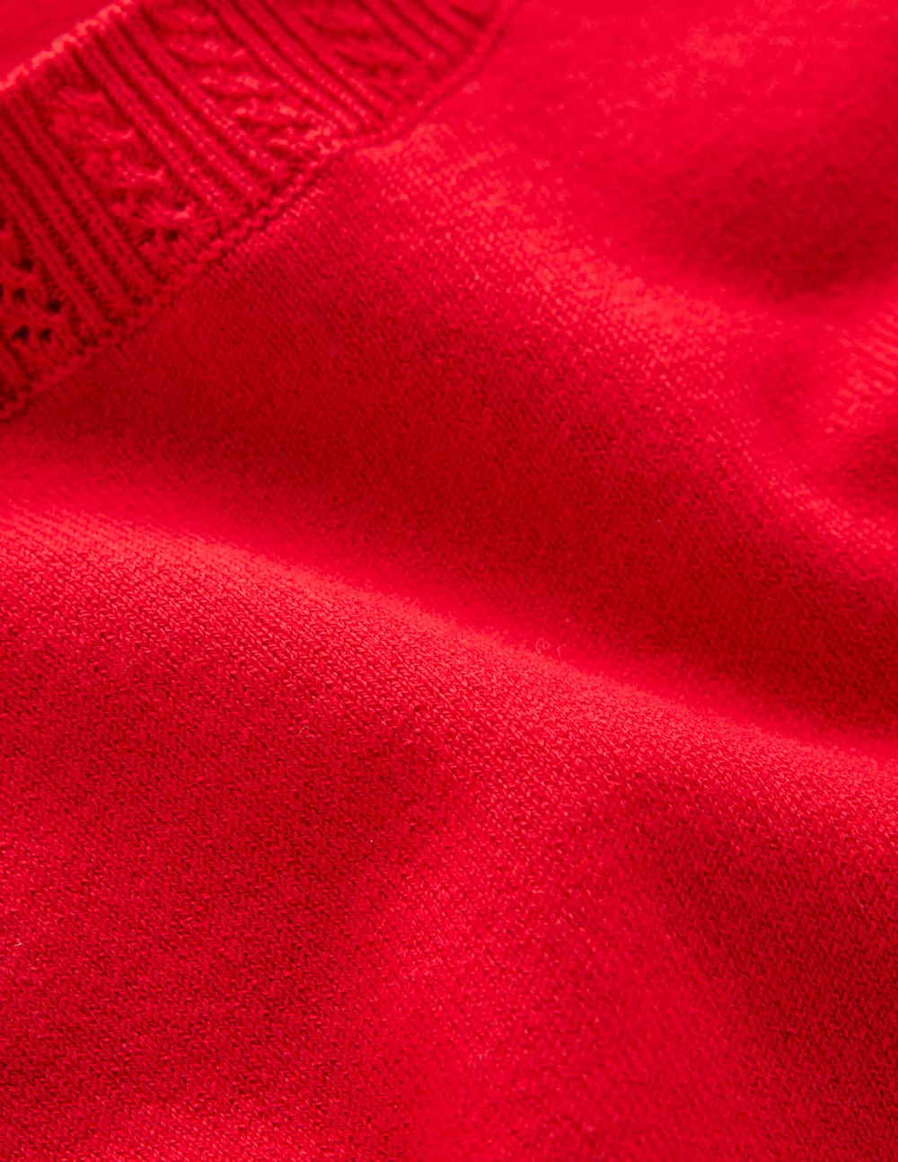 Emilia Cotton Crew Jumper-Merida Red - Image 6