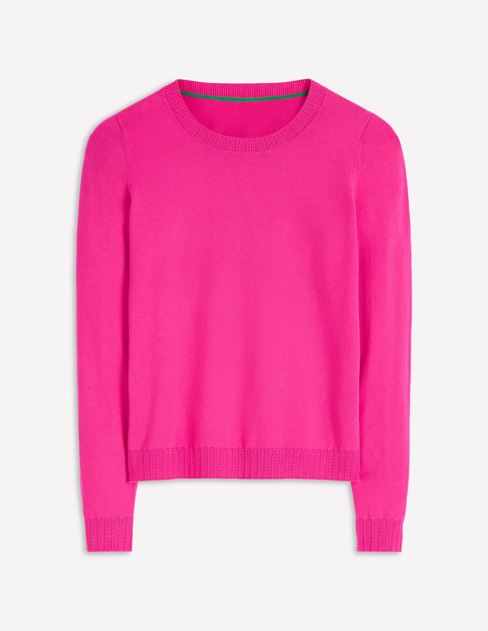 Emilia Cotton Crew Jumper-Pink Peony - Image 5