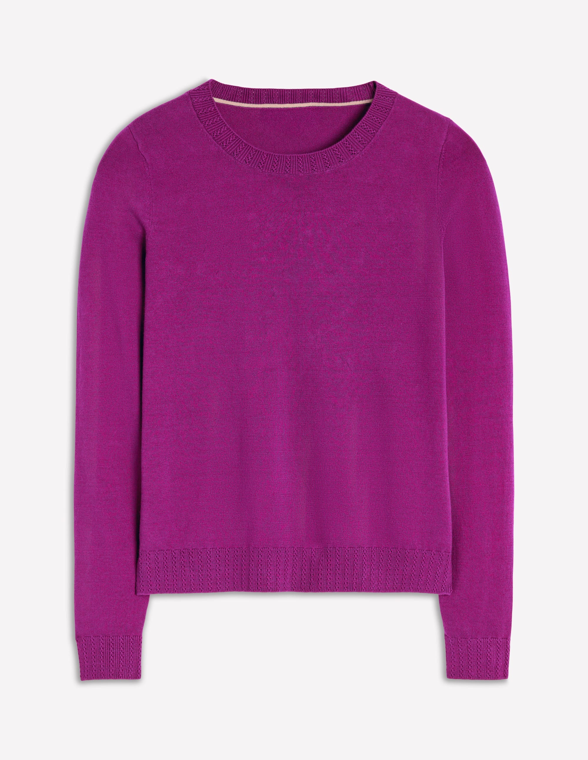 Emilia Cotton Crew Jumper-Regal Purple - Image 5