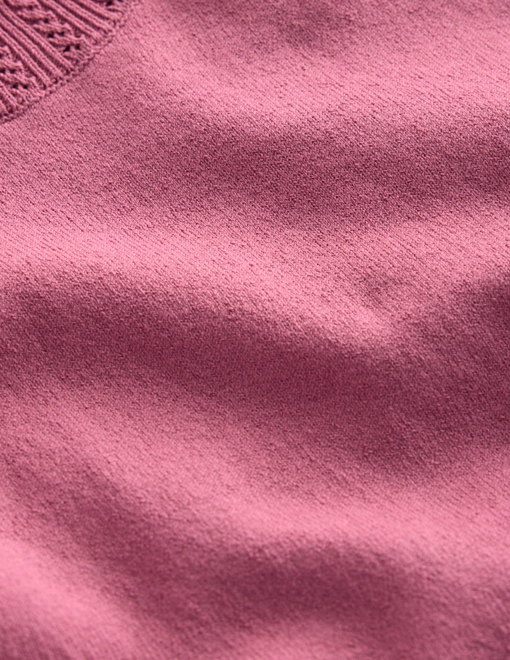 Emilia Cotton Crew T-shirt-Pink Heather - Image 8
