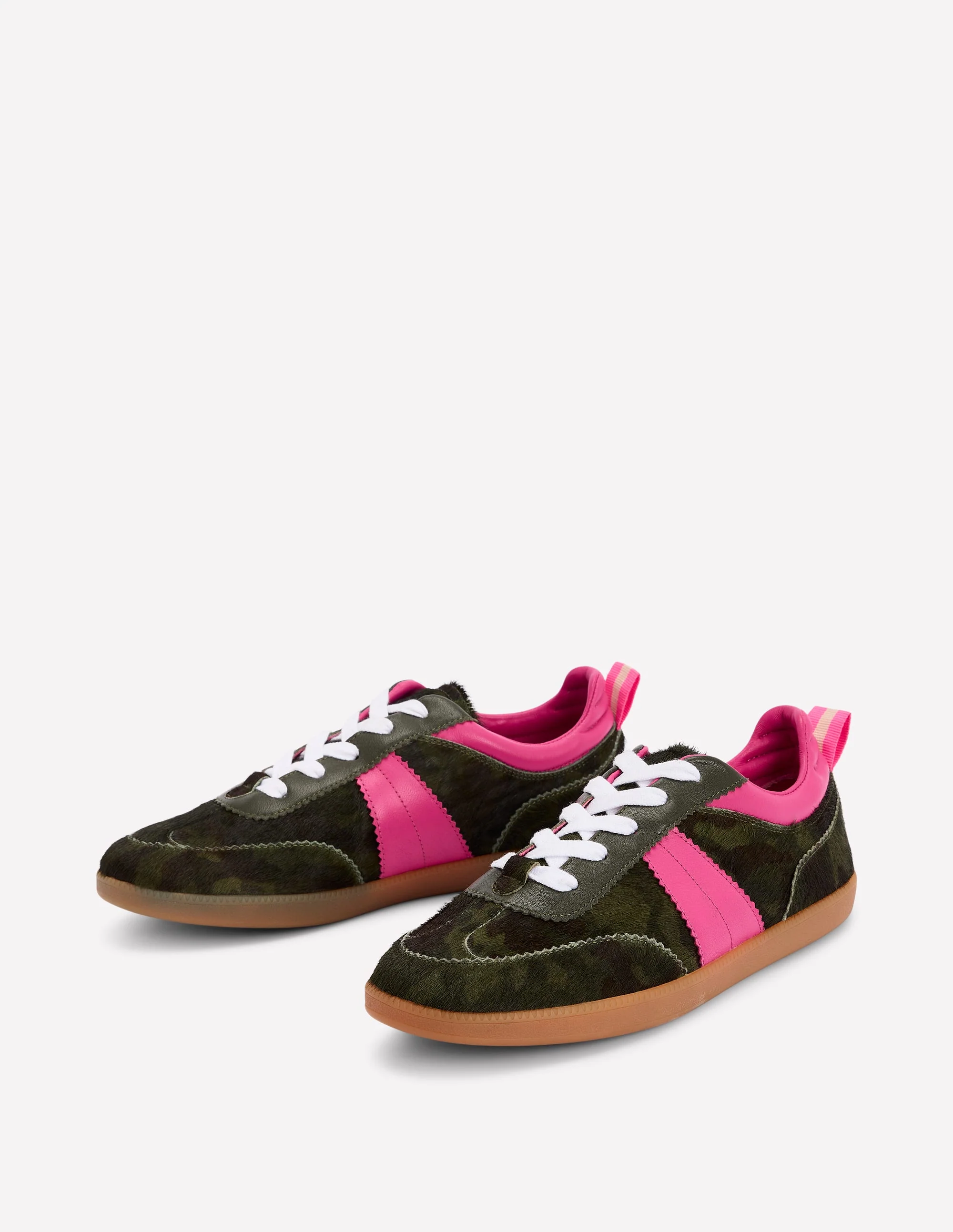 Erin Retro Tennis Trainers-Camo/Pink Peony - Image 3