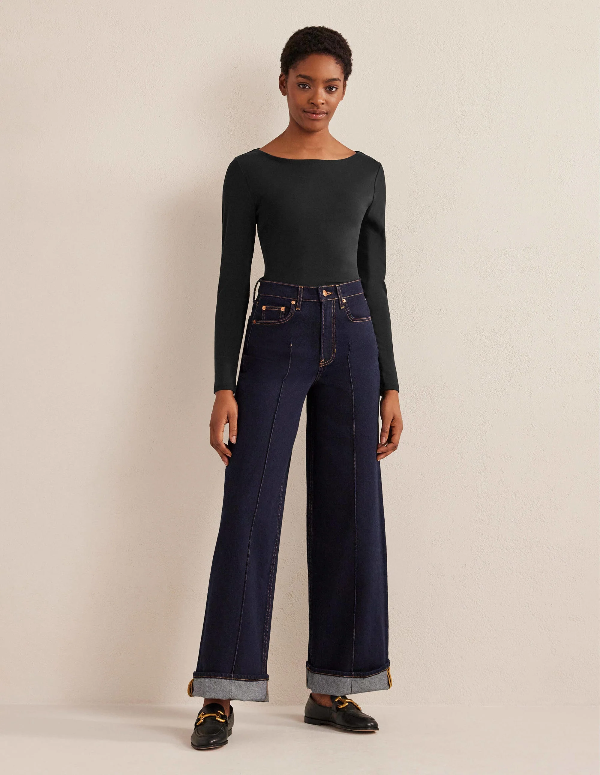 Essential Boatneck Top-Black - Image 4