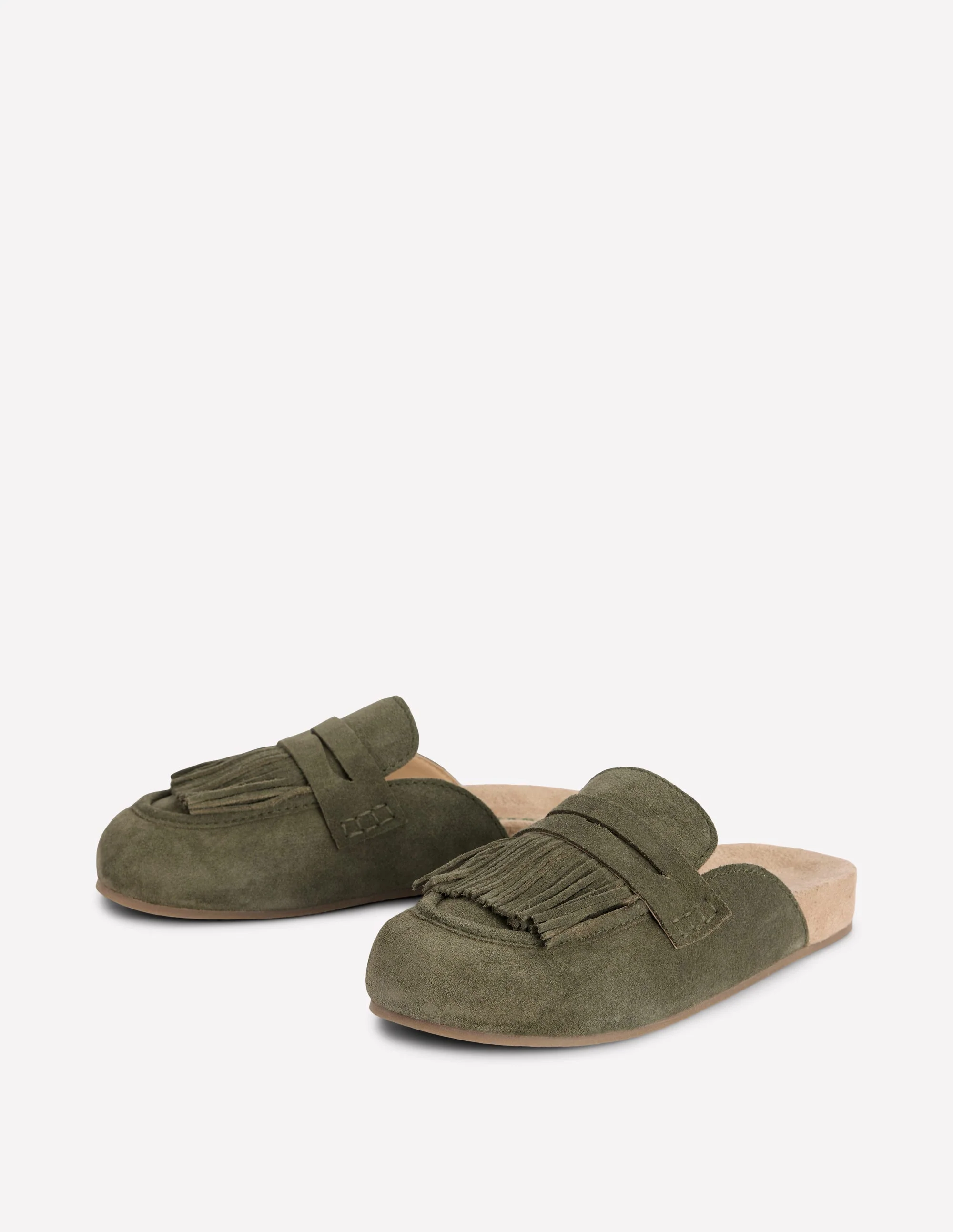Etta Ghillie Mule Clogs-Deep Olive - Image 4