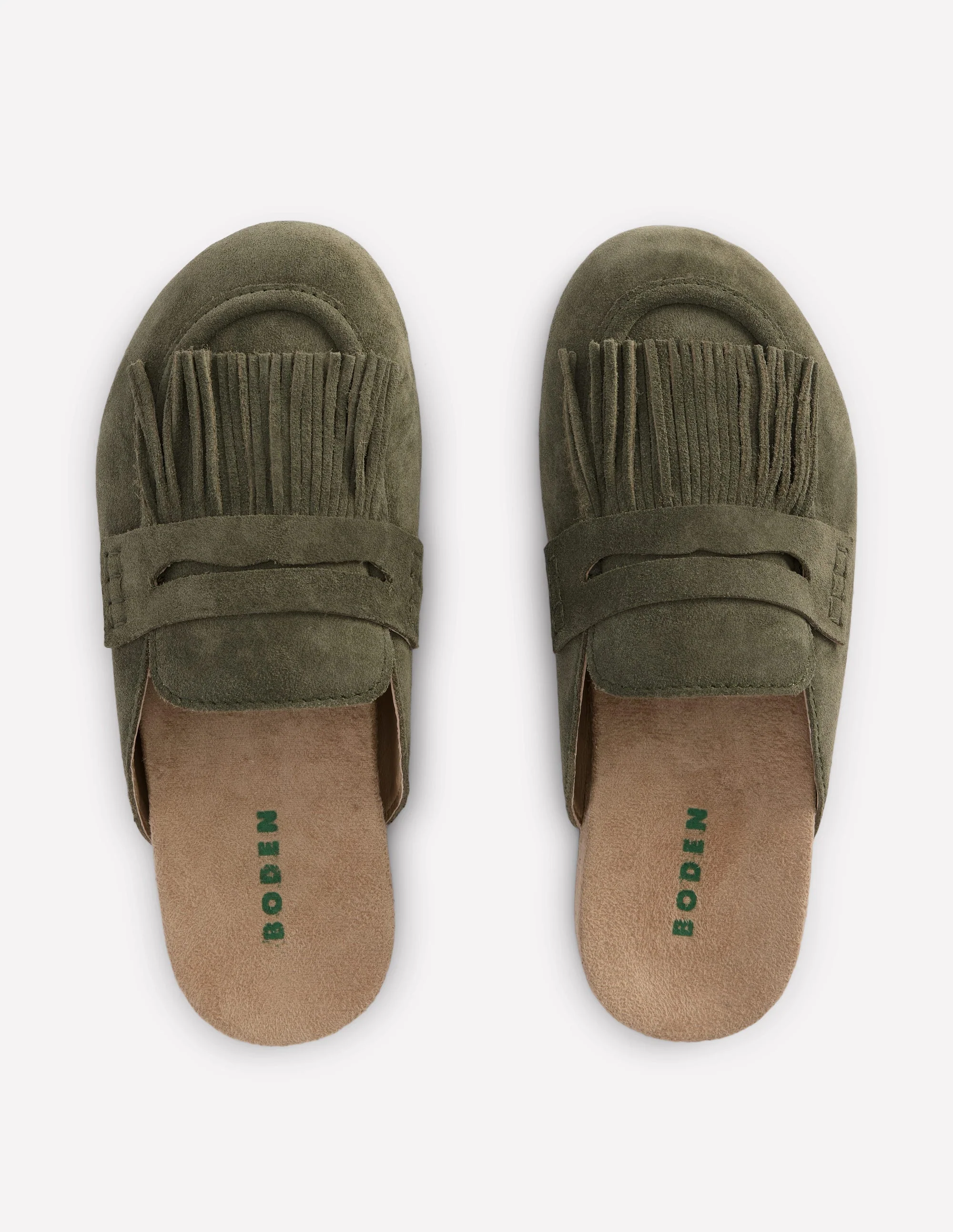 Etta Ghillie Mule Clogs-Deep Olive - Image 6