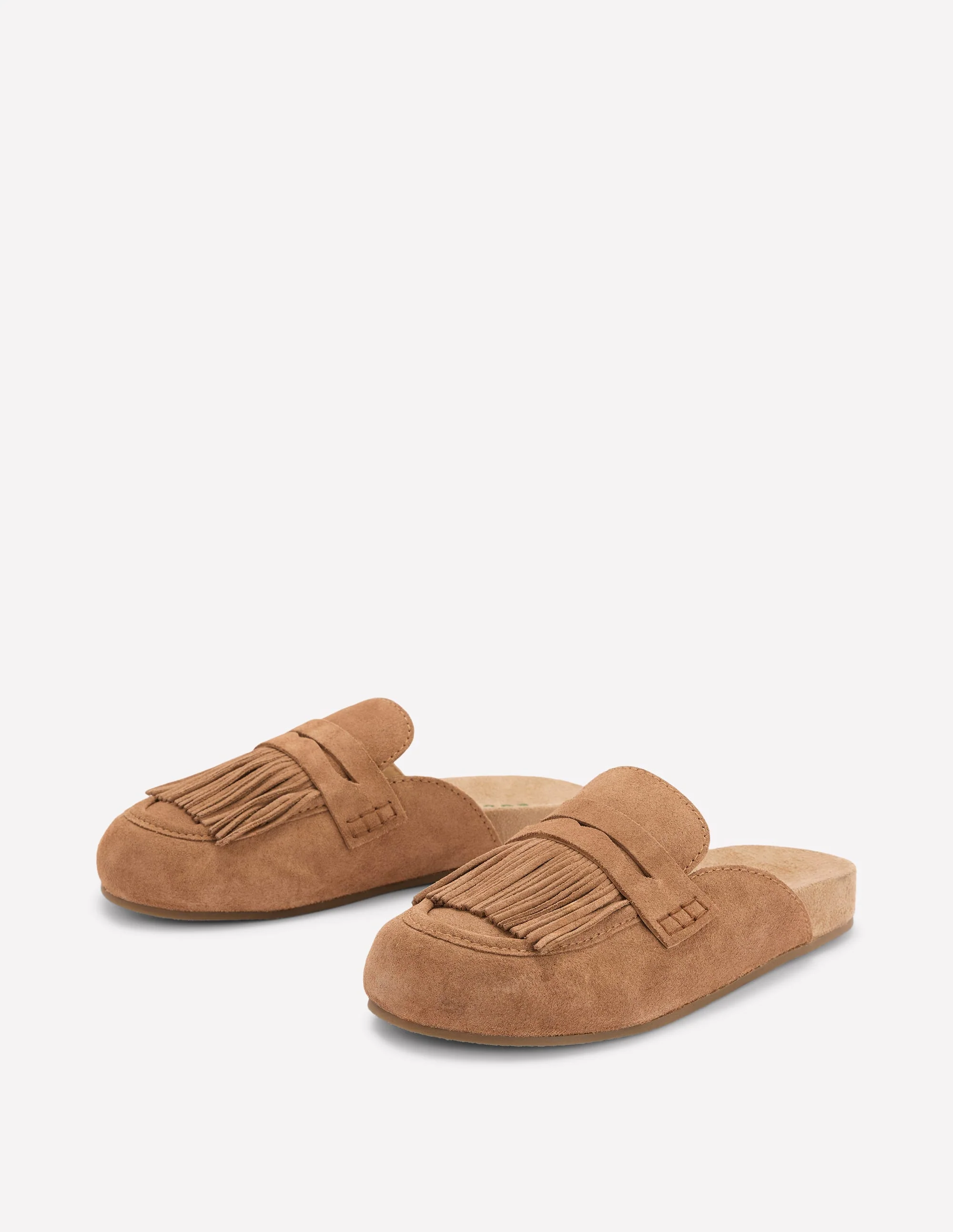 Etta Ghillie Mule Clogs-Tan - Image 4