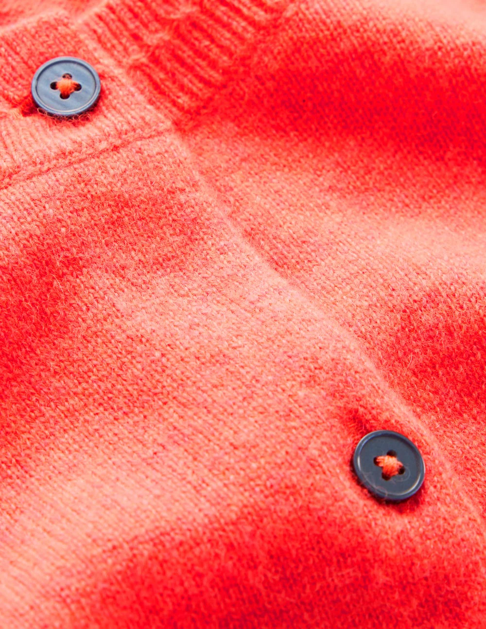 Eva Cashmere Crew Cardigan-Fiery Orange Melange - Image 7