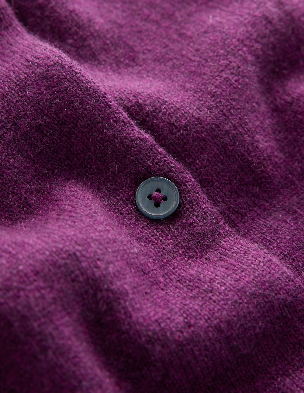Eva Cashmere Crew Cardigan-Plum Melange - Image 7
