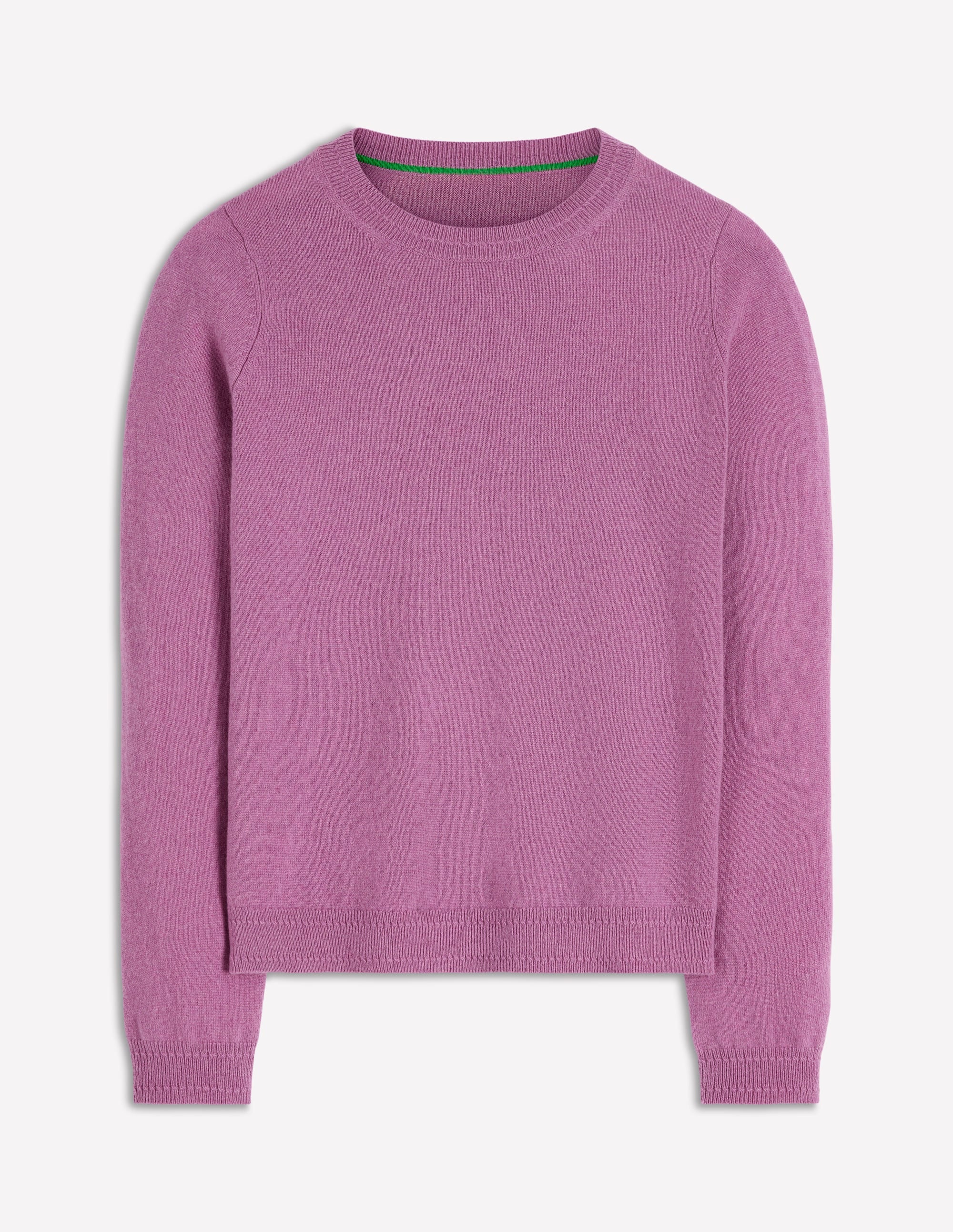 Eva Cashmere Crew Neck Jumper-Clover Purple - Image 7