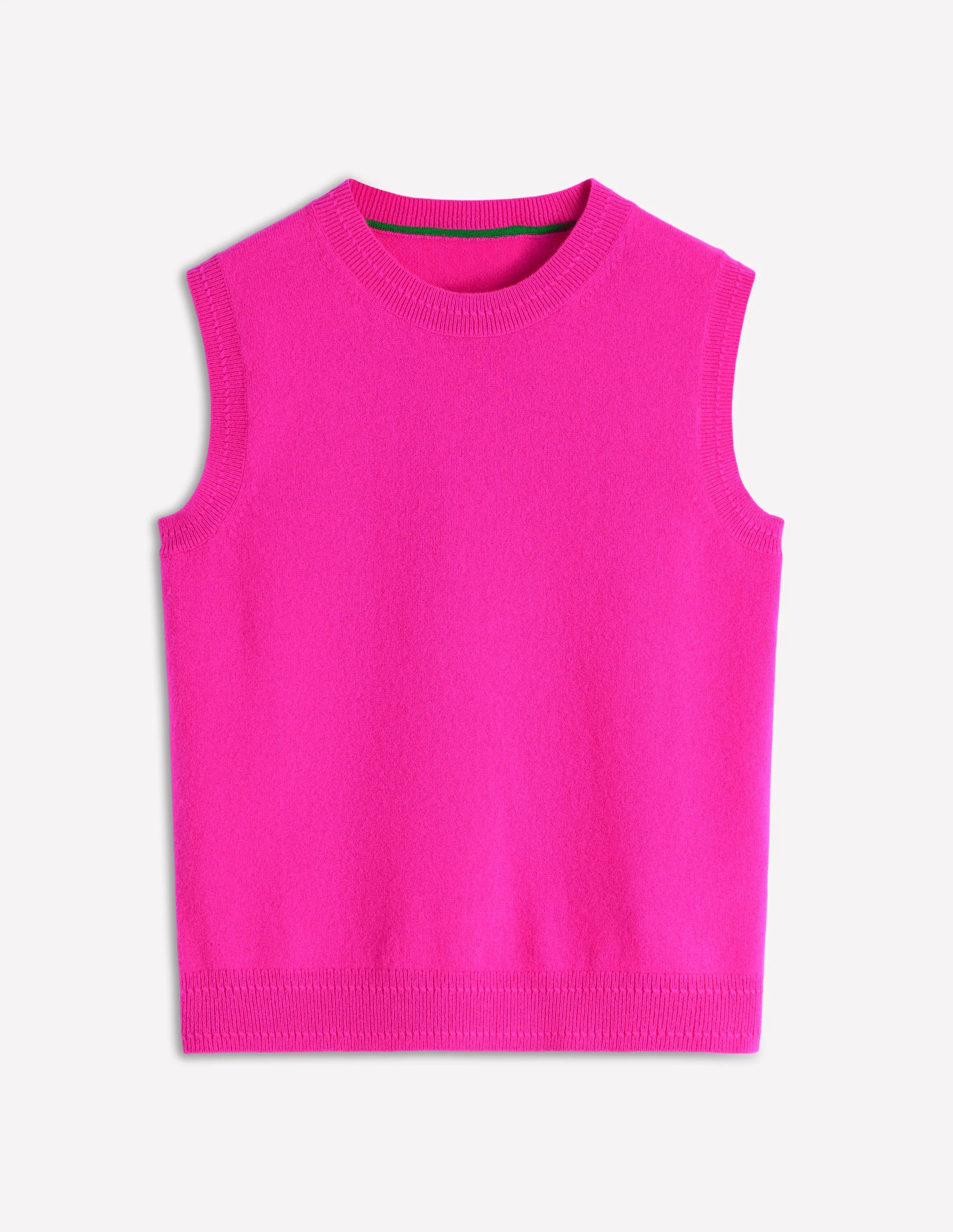 Eva Cashmere Tank-Pop Pansy - Image 7