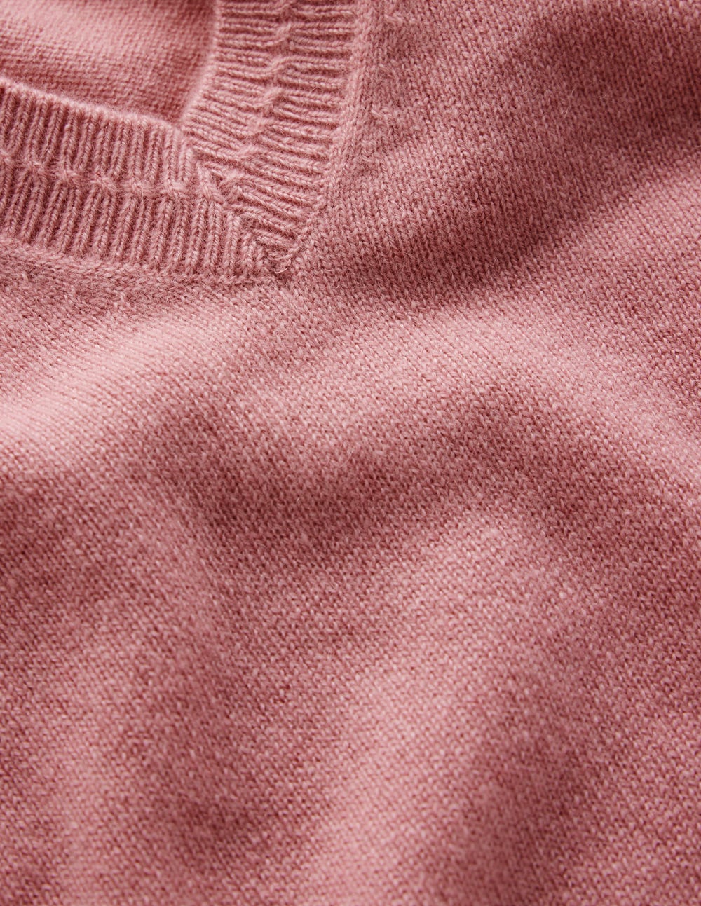 Eva Cashmere V-neck Jumper-Camelia Pink - Image 7