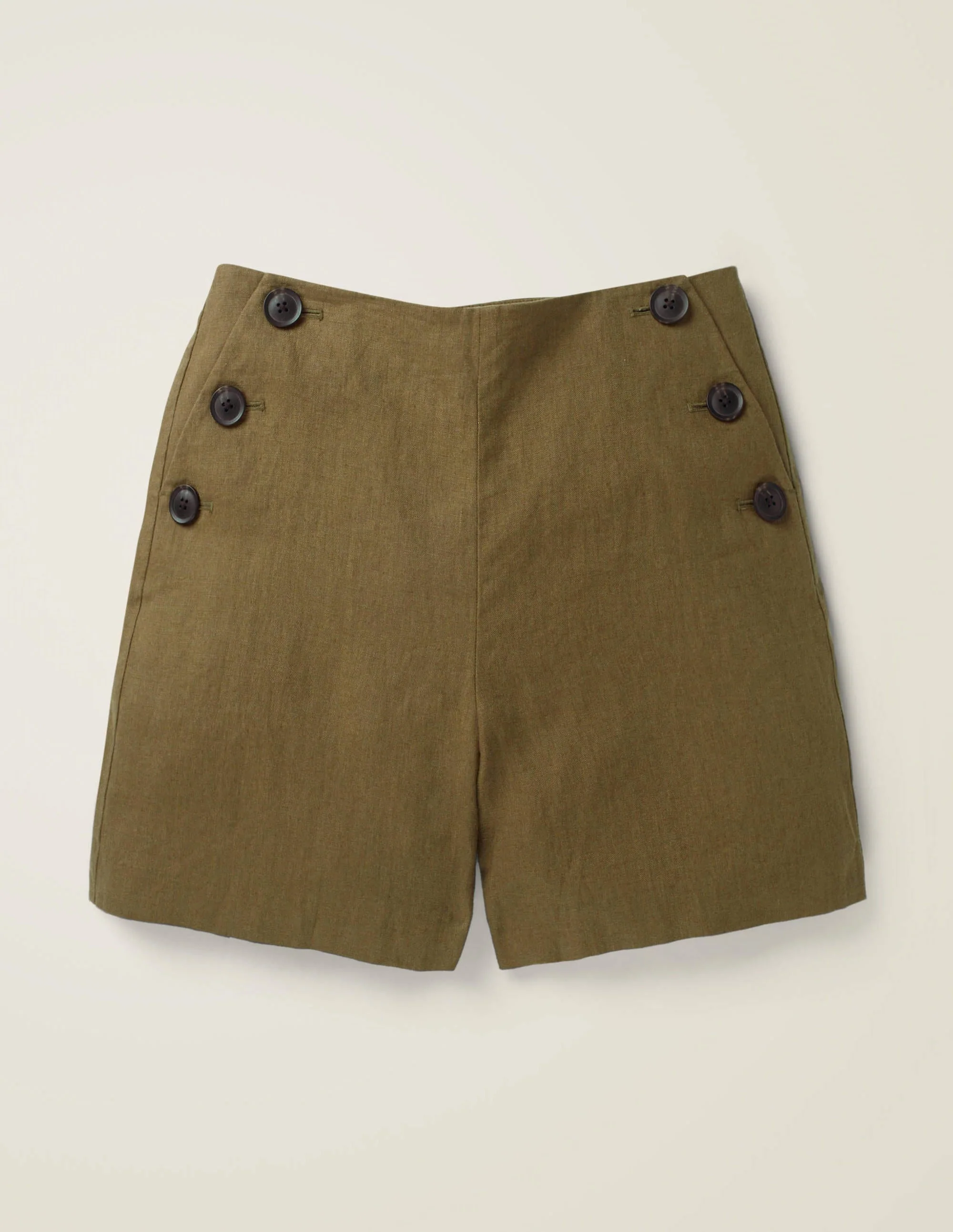 Falmouth Linen Shorts-Classic Khaki - Image 6