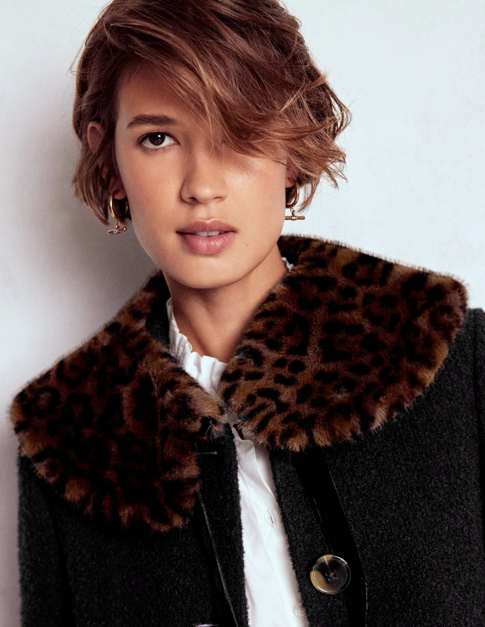 Faux Fur Collar-Leopard - Image 2