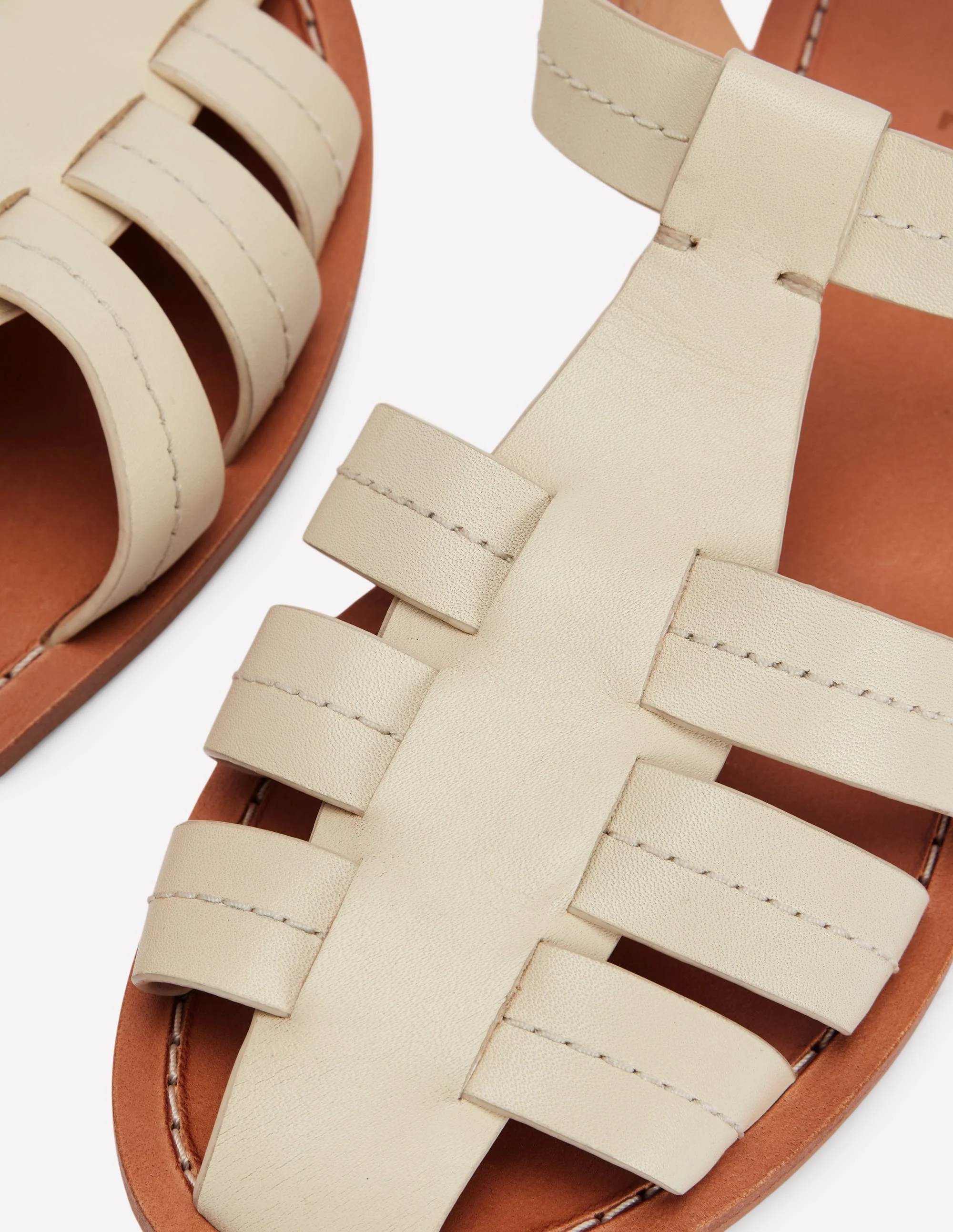 Fisherman Flat Sandals-Ecru - Image 4