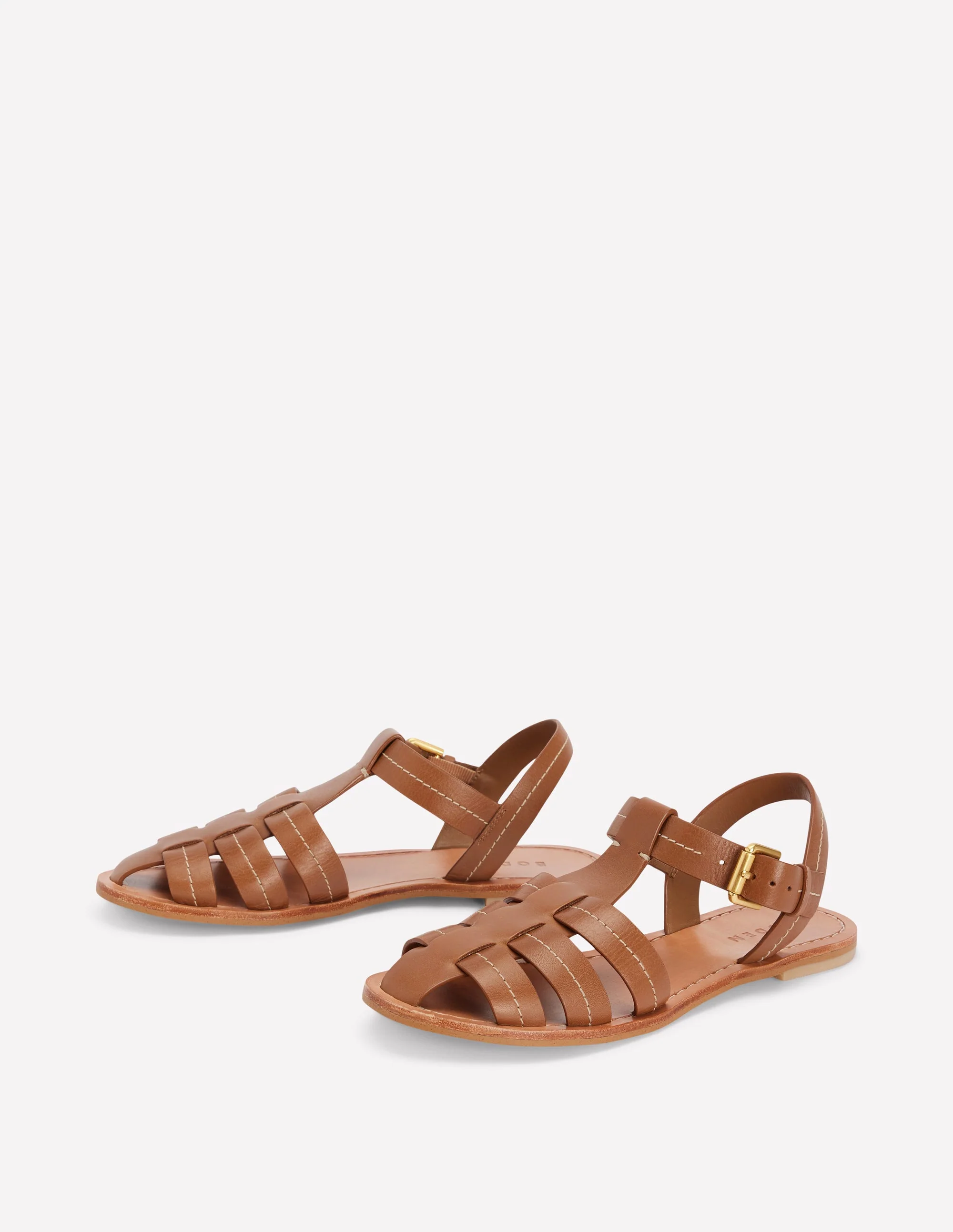 Fisherman Flat Sandals-Tan - Image 3