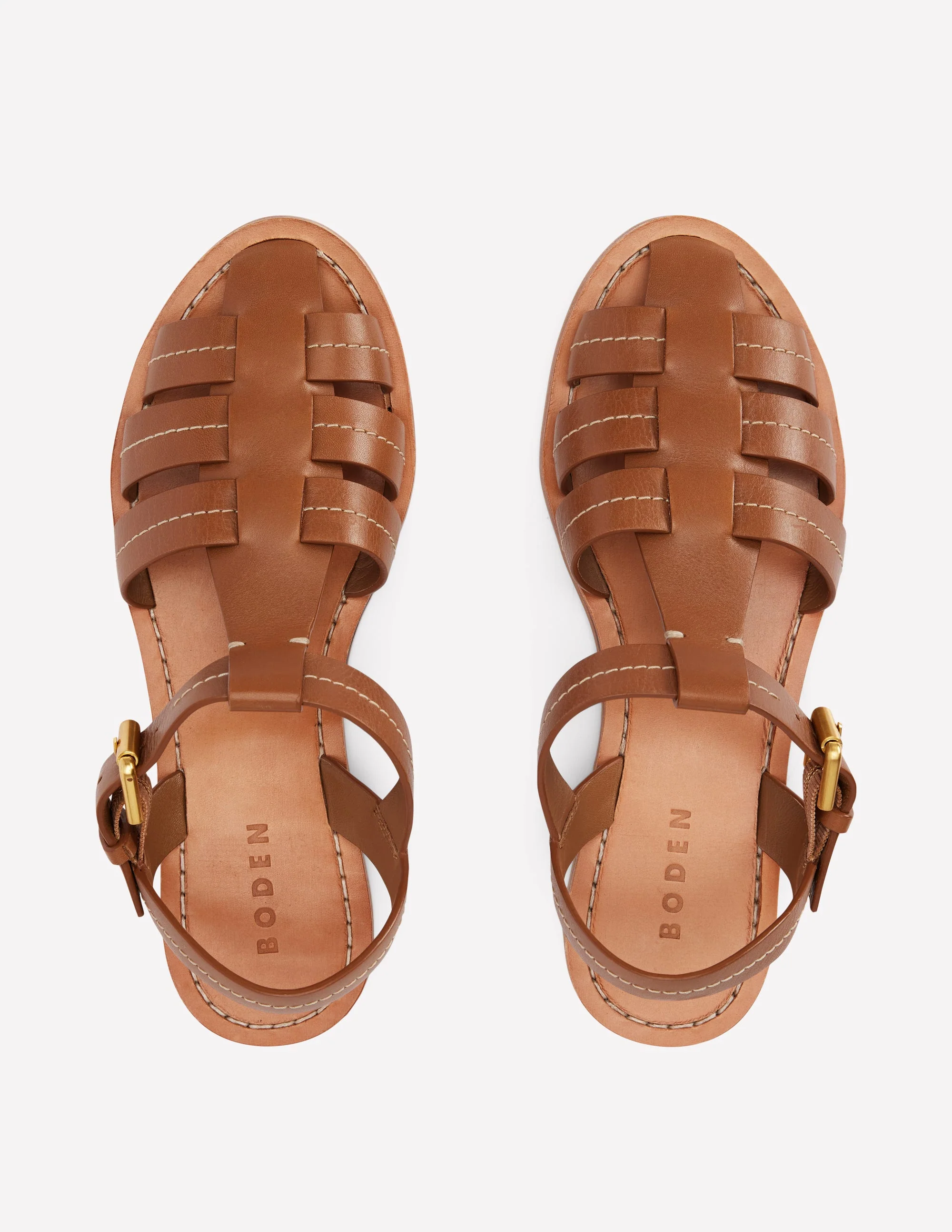 Fisherman Flat Sandals-Tan - Image 5