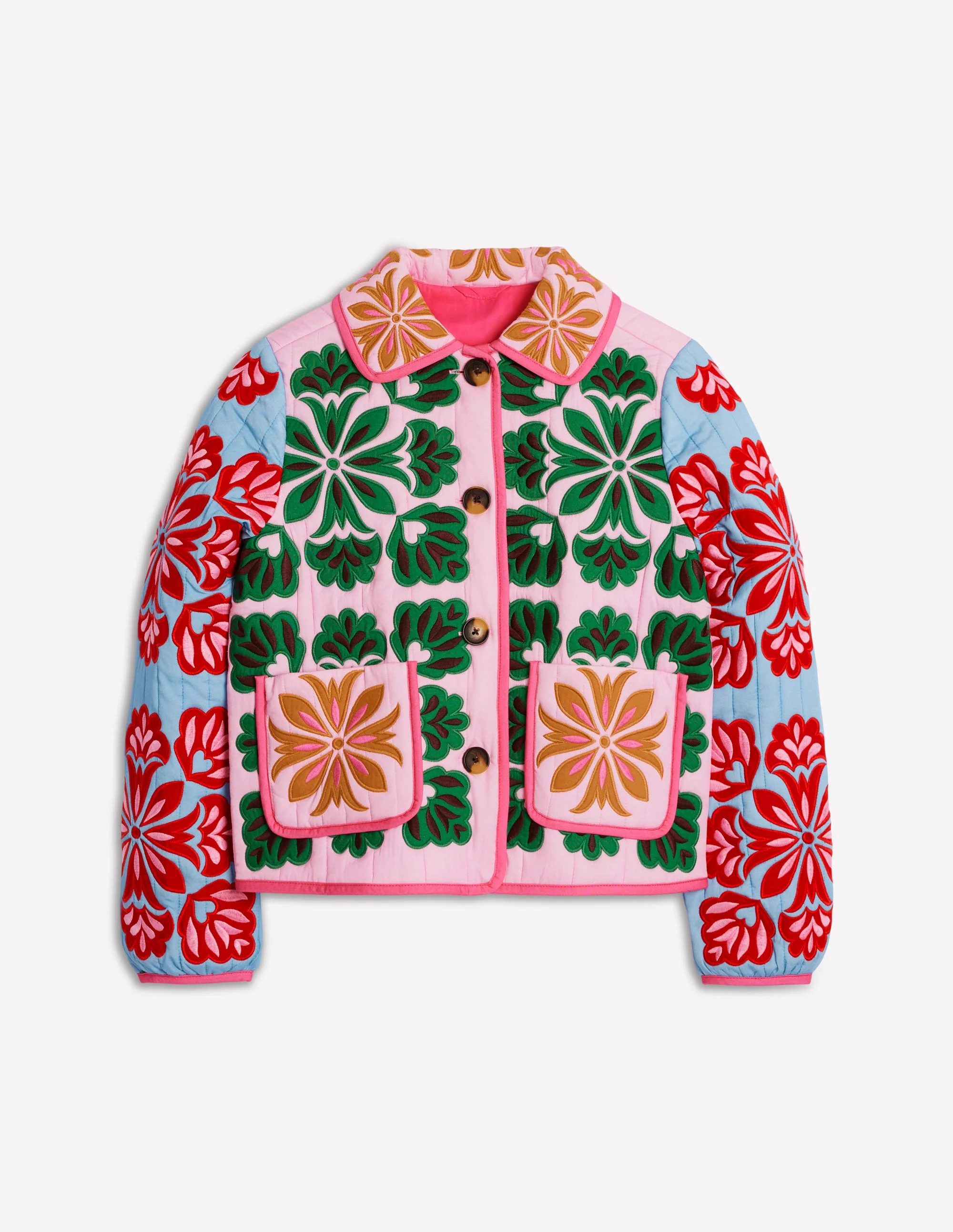 Fitzrovia Embroidered Jacket-Multi Applique - Image 6