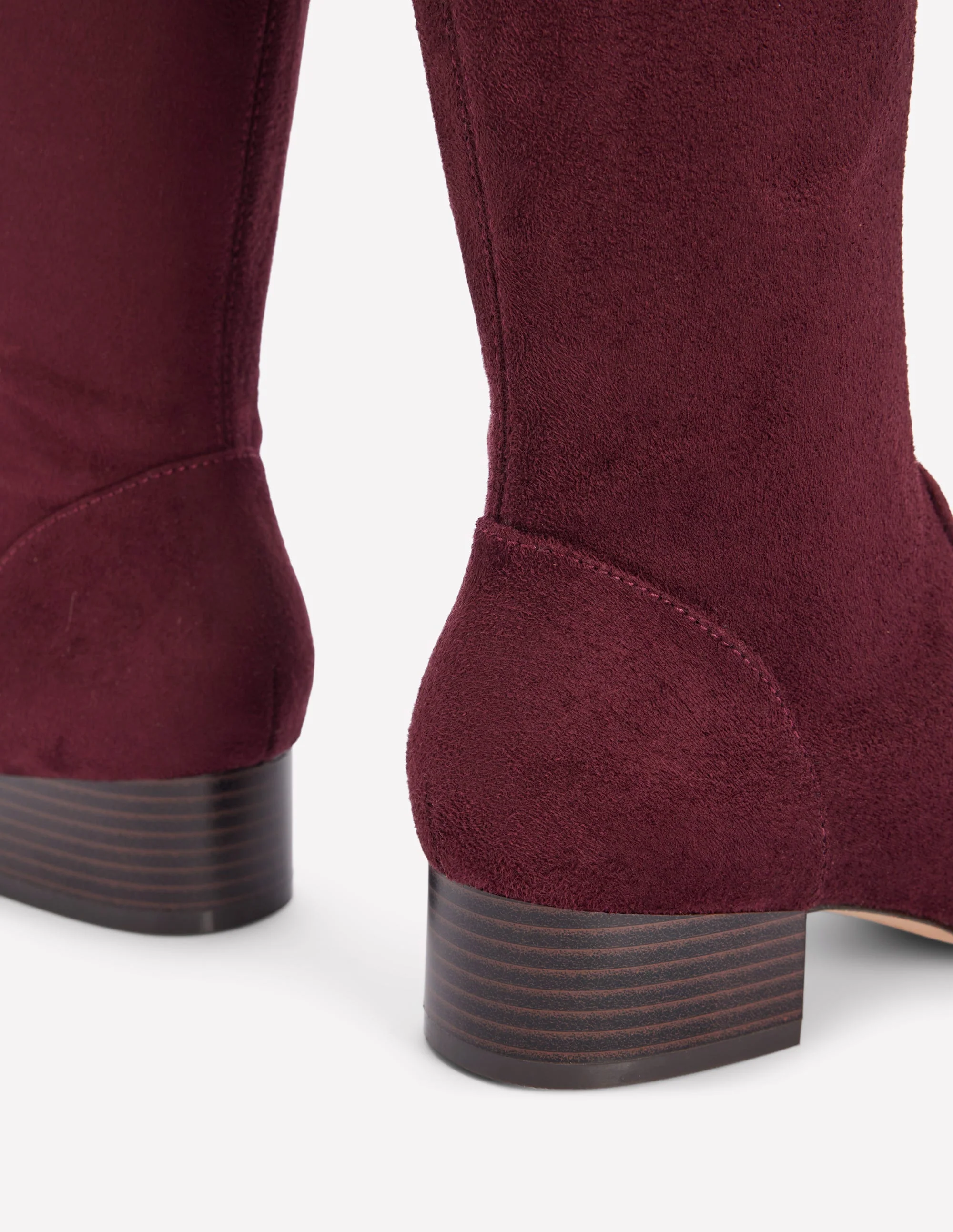 Flat Stretch Knee Boots-Chestnut - Image 4