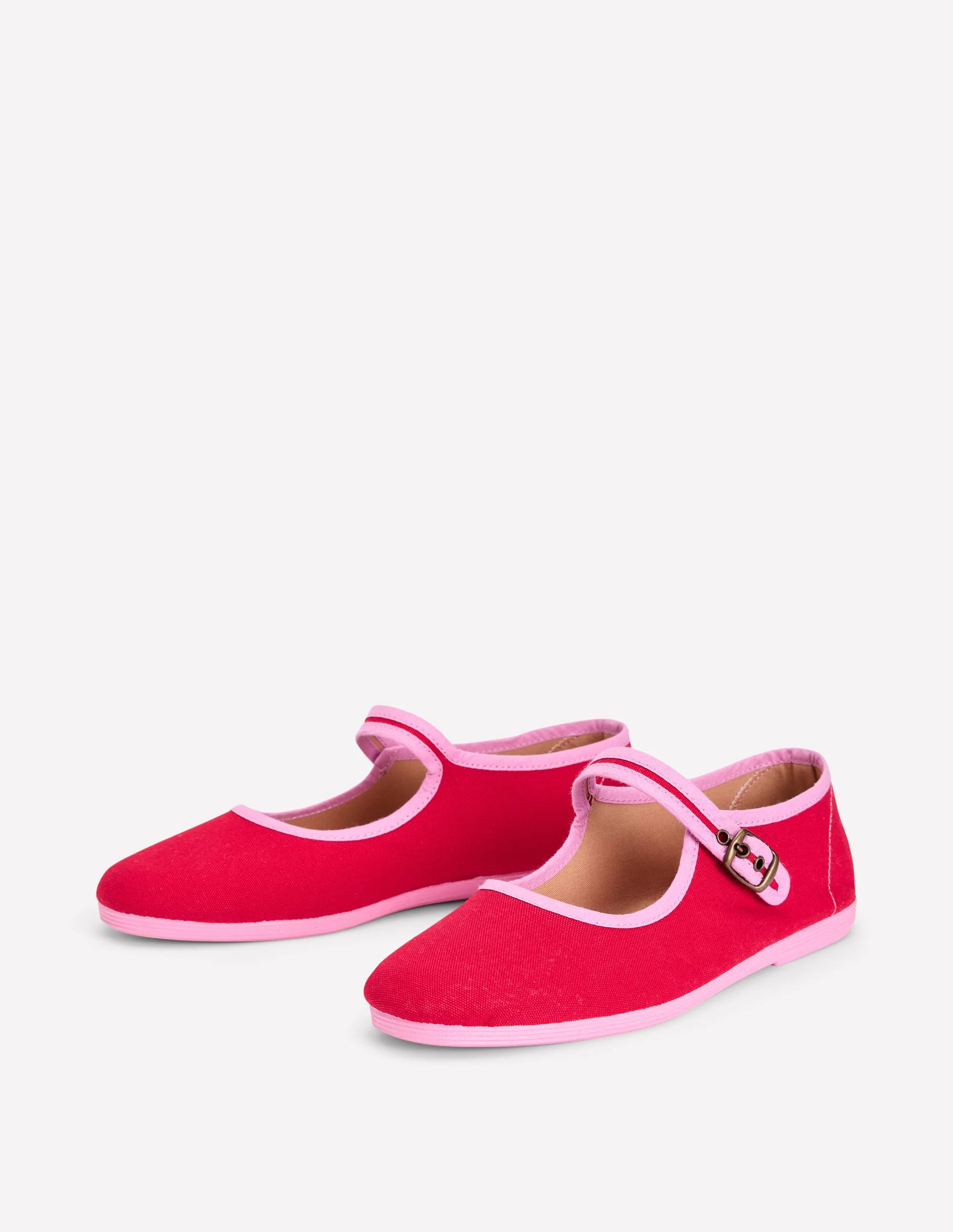 Flexi Mary Jane-Post Box Red/ Soft Pink - Image 3