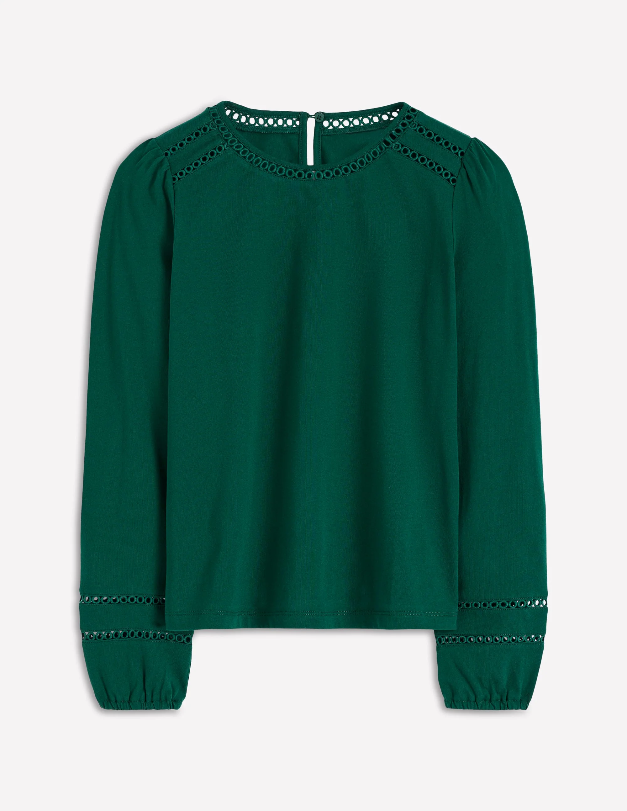 Flo Trim Detail Top-Emerald Night - Image 5