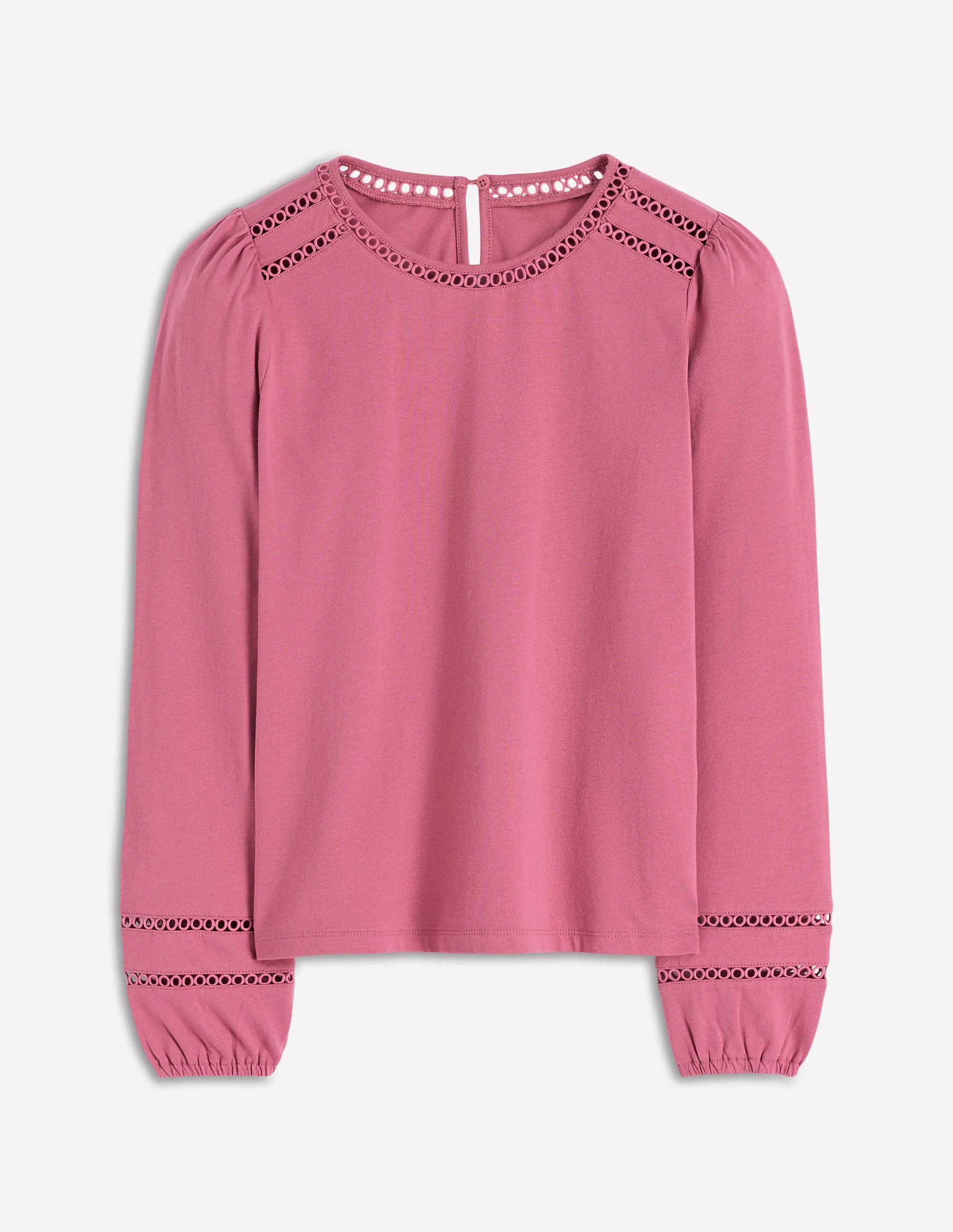 Flo Trim Detail Top-Pink Heather - Image 4
