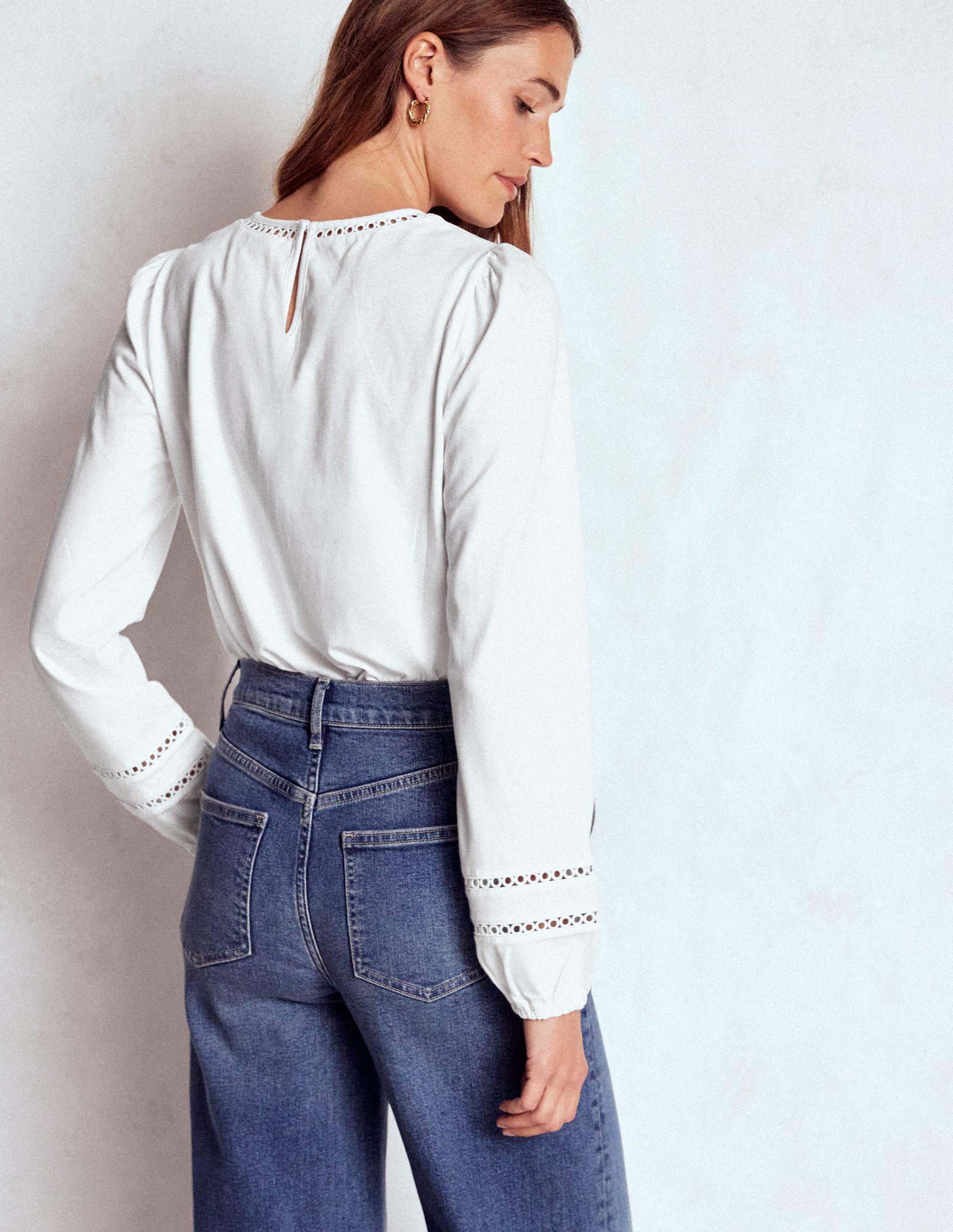 Flo Trim Detail Top-White - Image 3