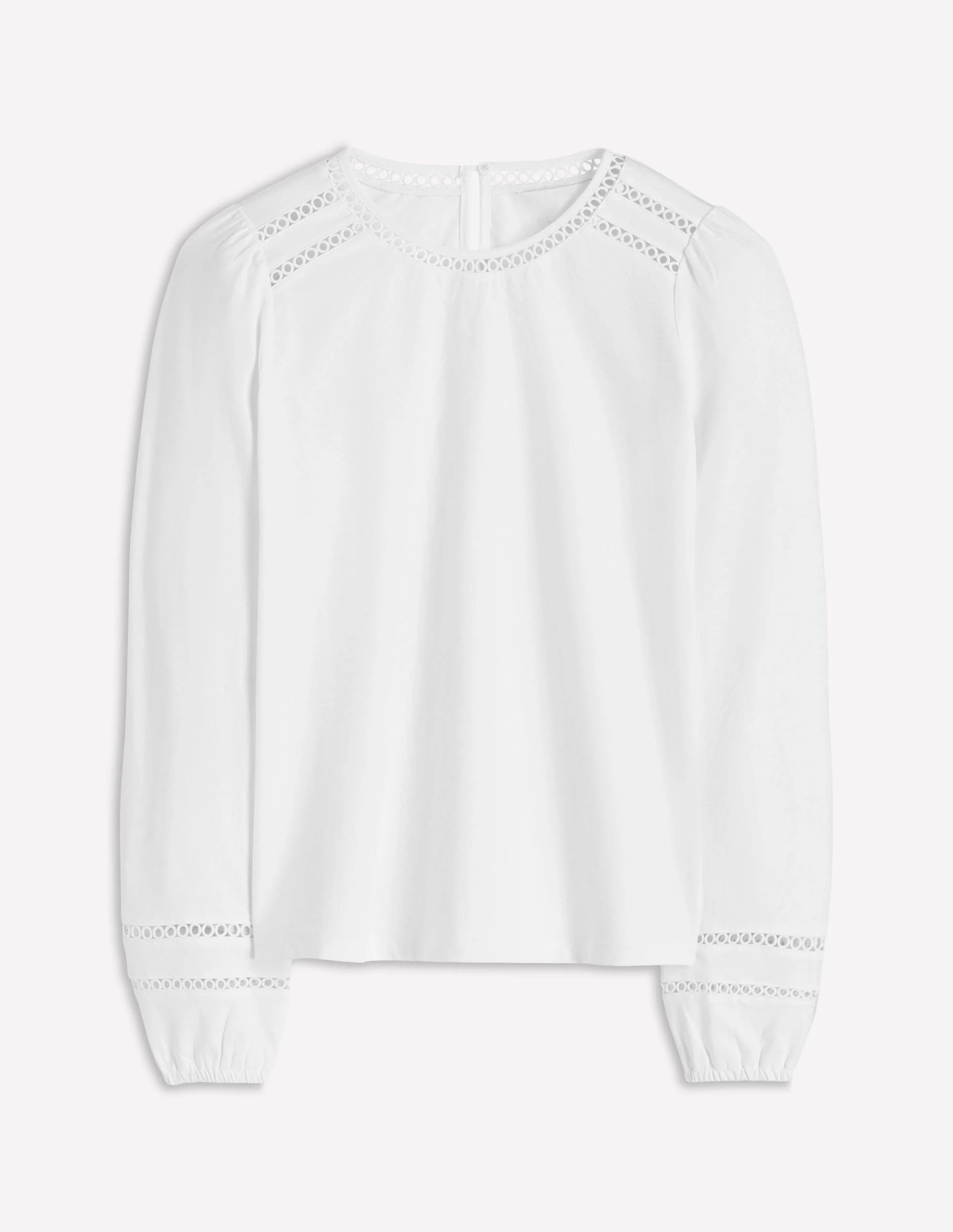 Flo Trim Detail Top-White - Image 5