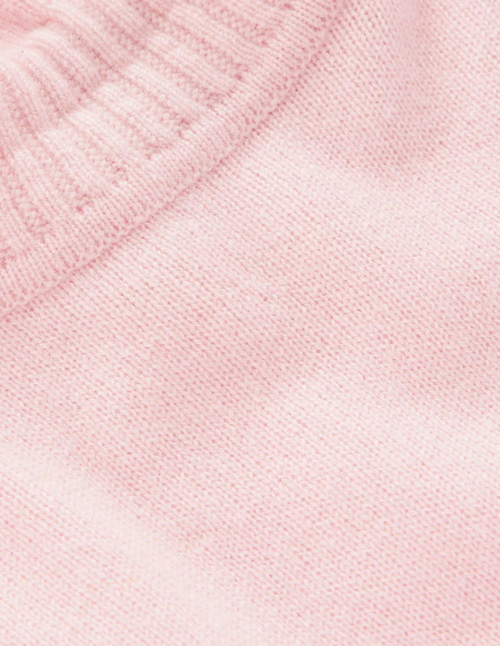 Frill Trim Cashmere Jumper-Chalk Pink - Image 7