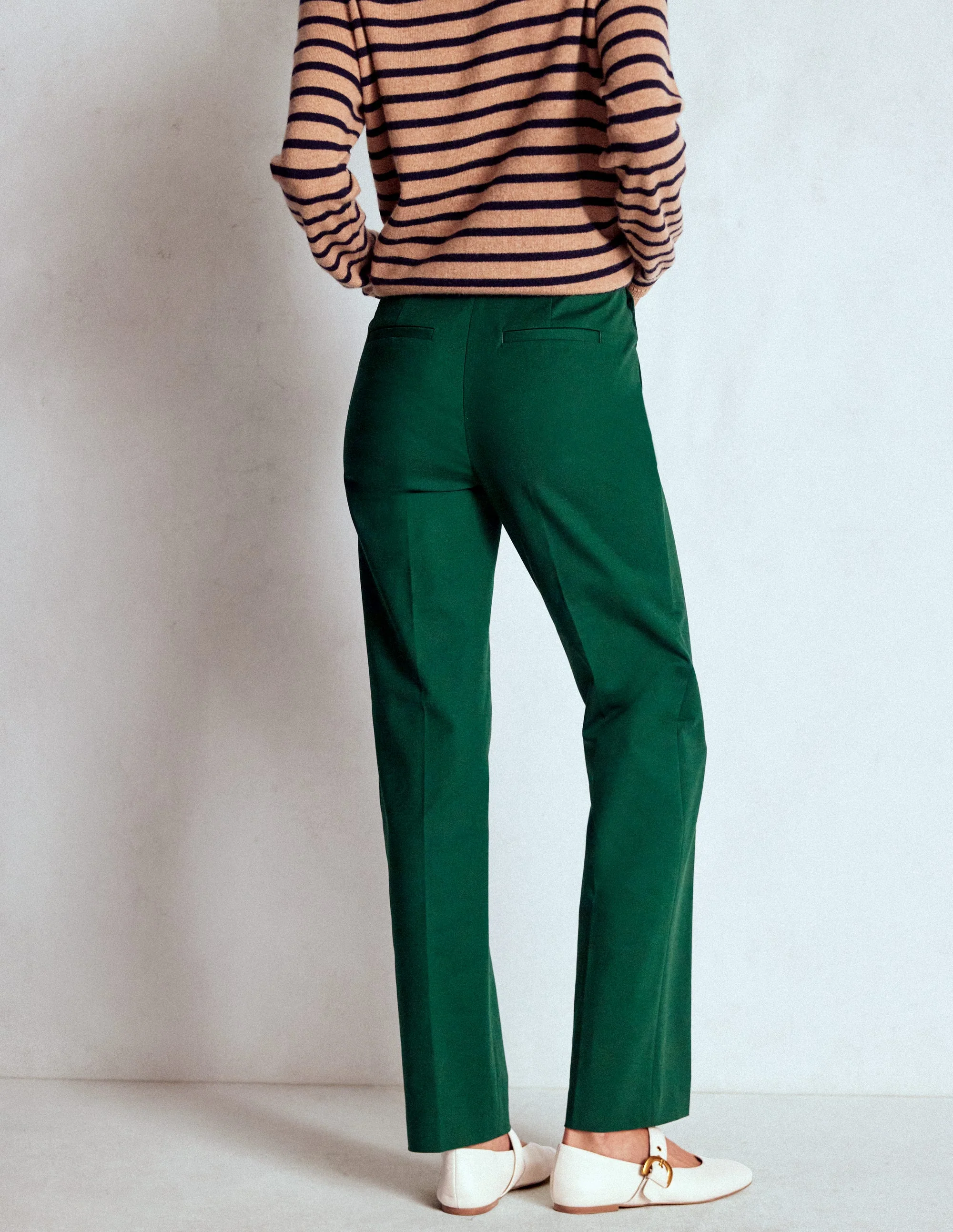 Full Length Canonbury Trousers-Emerald Green - Image 3