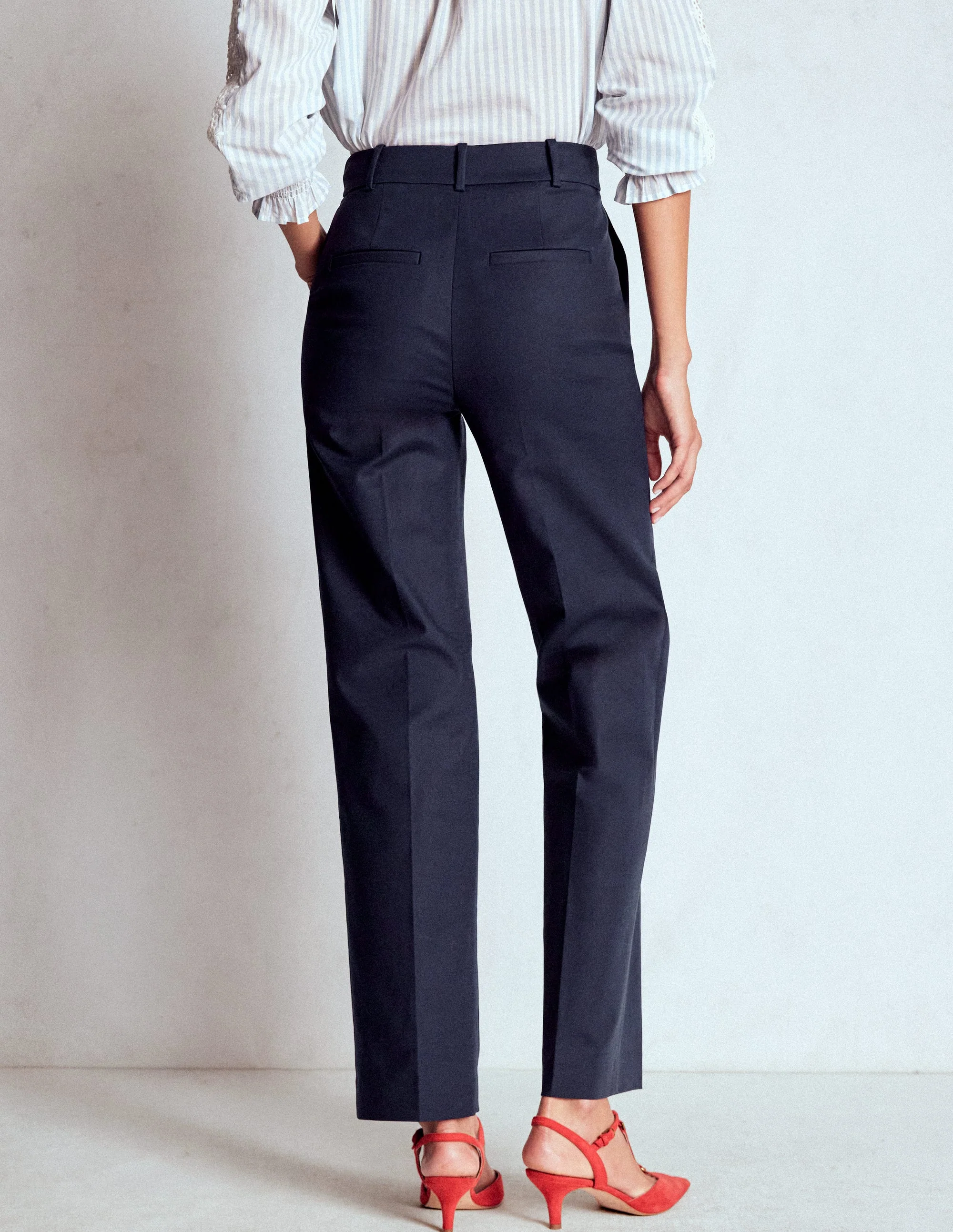 Full Length Canonbury Trousers-Navy - Image 3