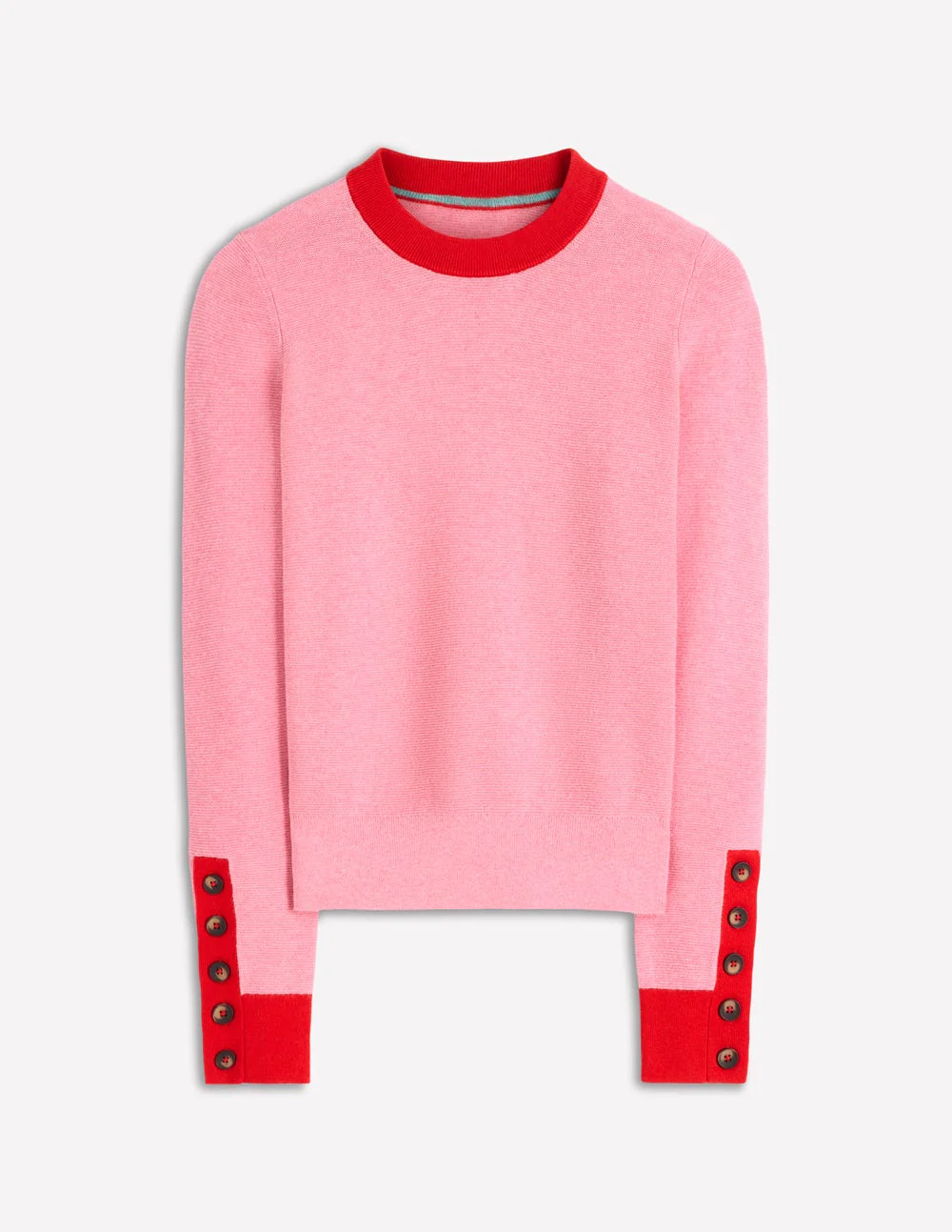 Grace Colour Block Jumper-Pink Lady - Image 7