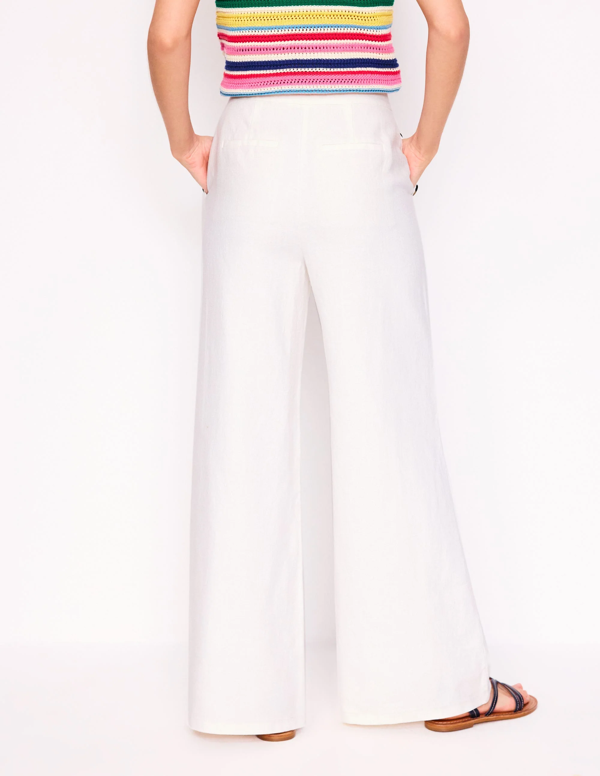 Greenwich Sailor Trousers-White - Image 3